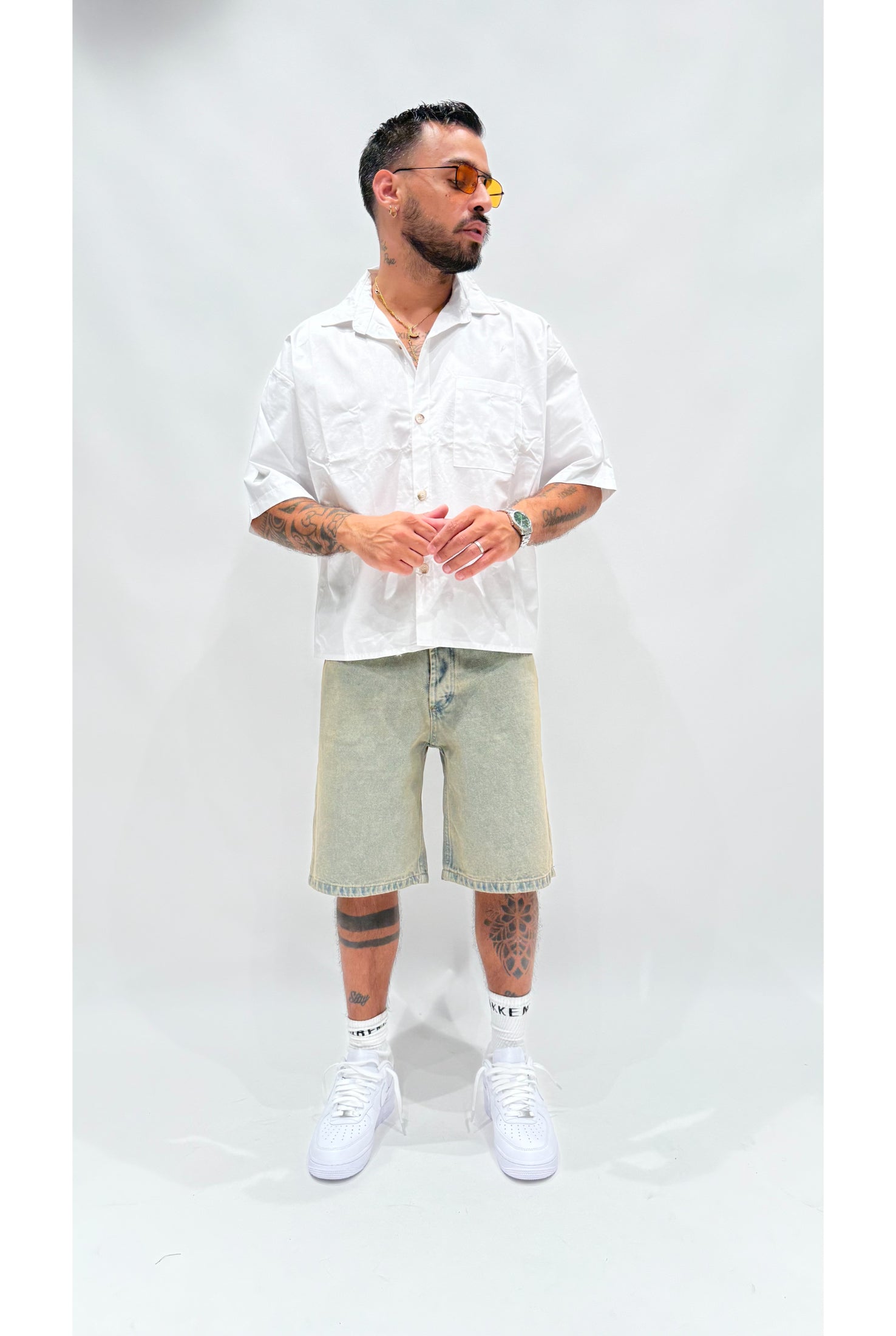 Camicia crop basic LNC1