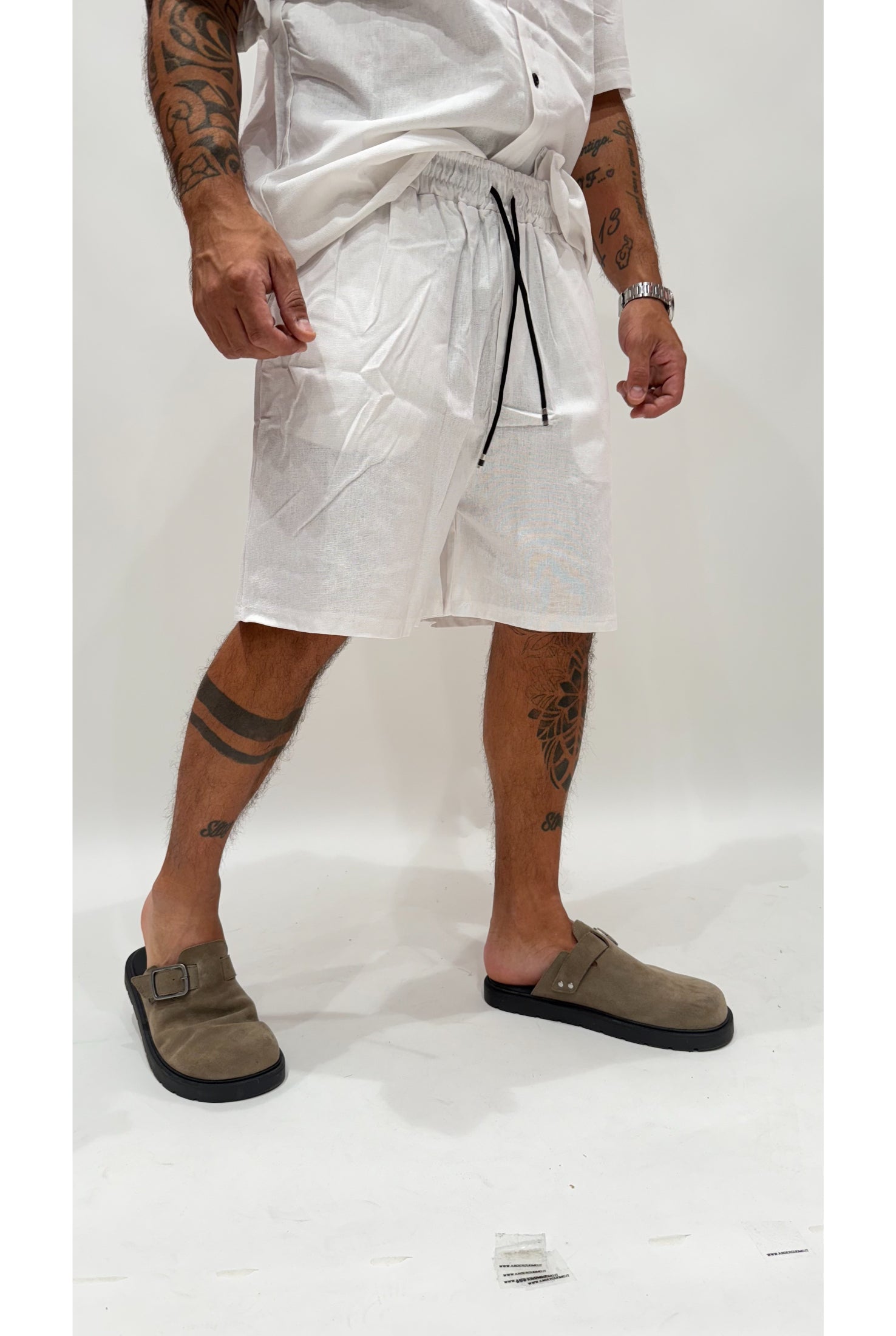 Coordinato CIANOTIC in lino CRETA