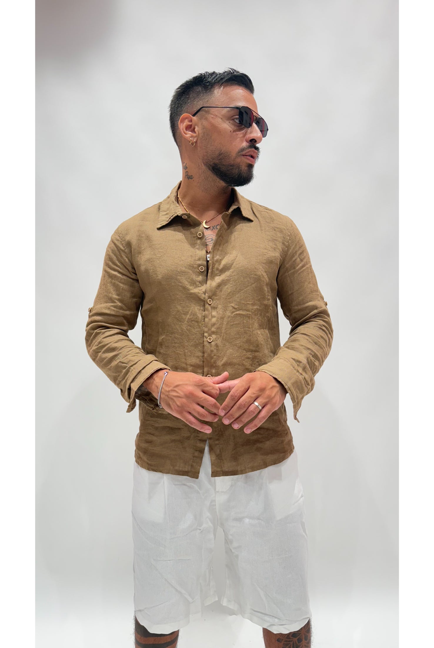 Camicia in lino 6604b