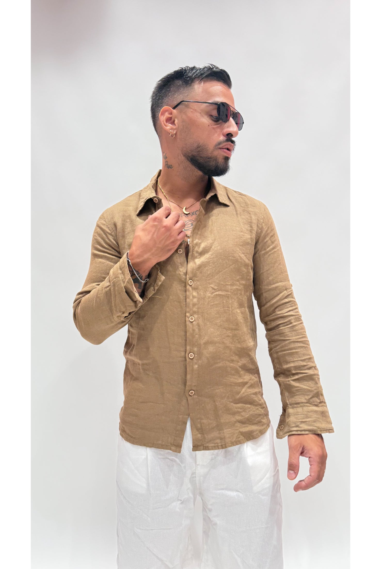 Camicia in lino 6604b