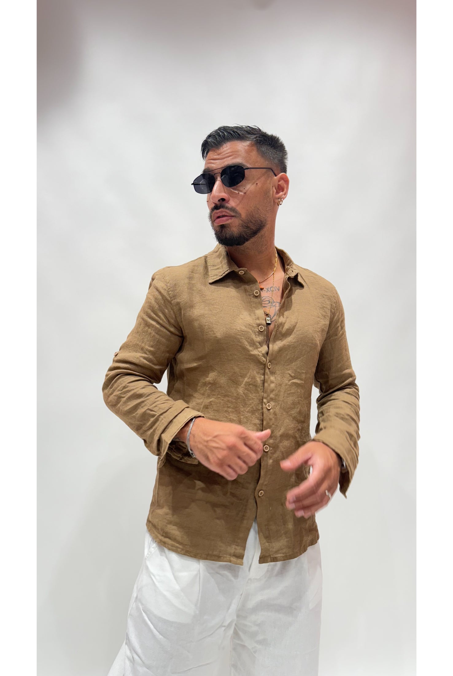Camicia in lino 6604b