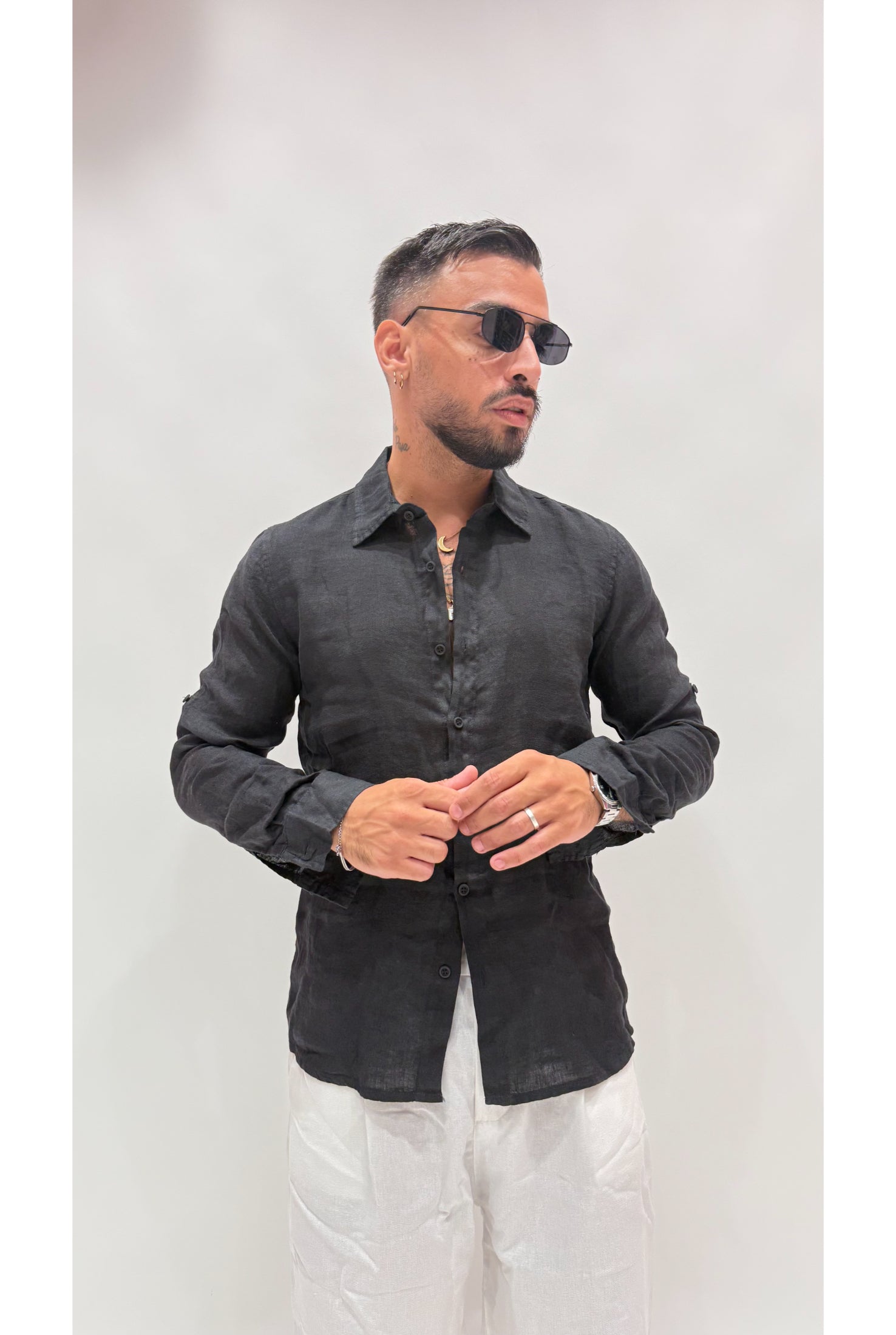 Camicia in lino 6604b