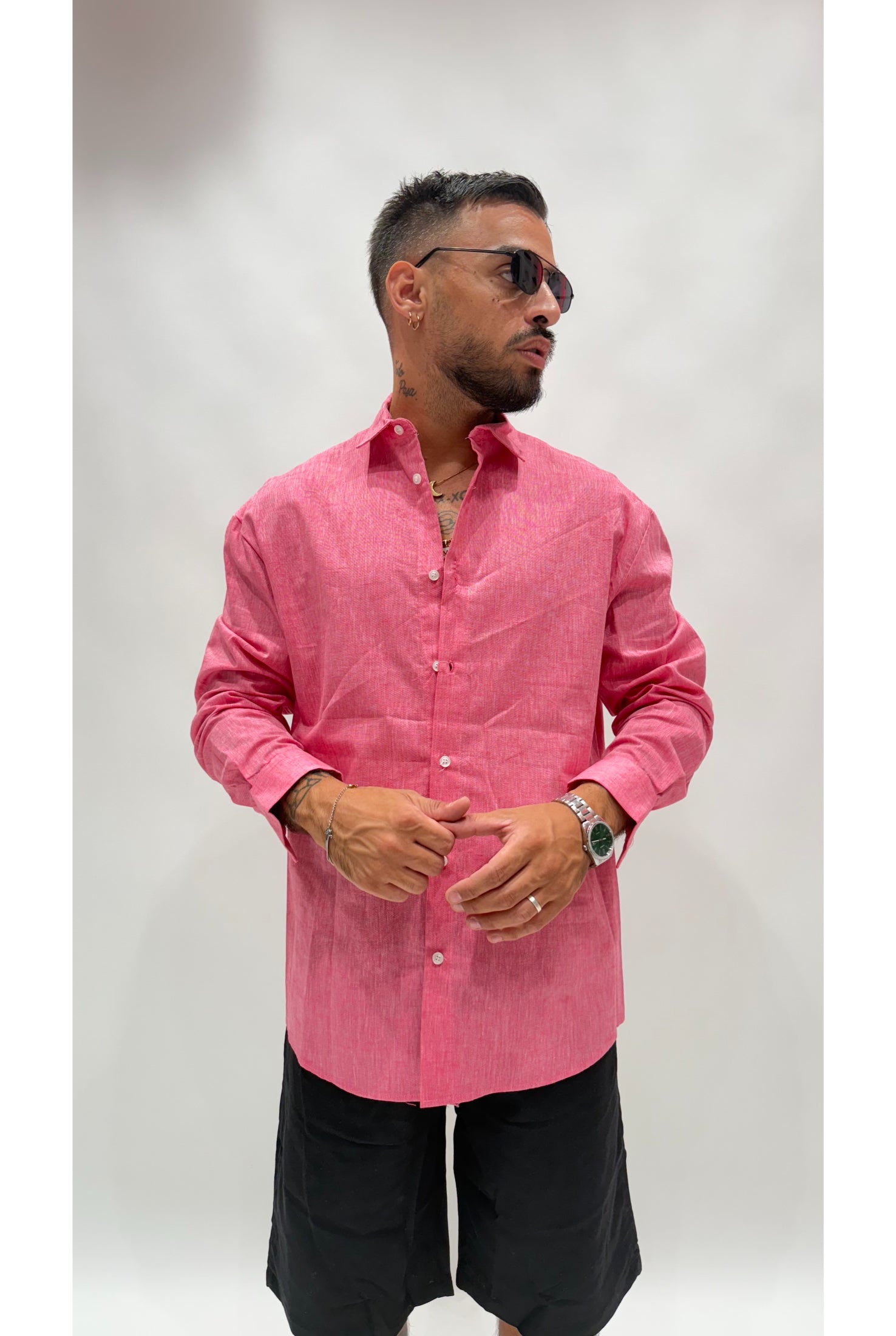 Camicia in lino camrodi NJB