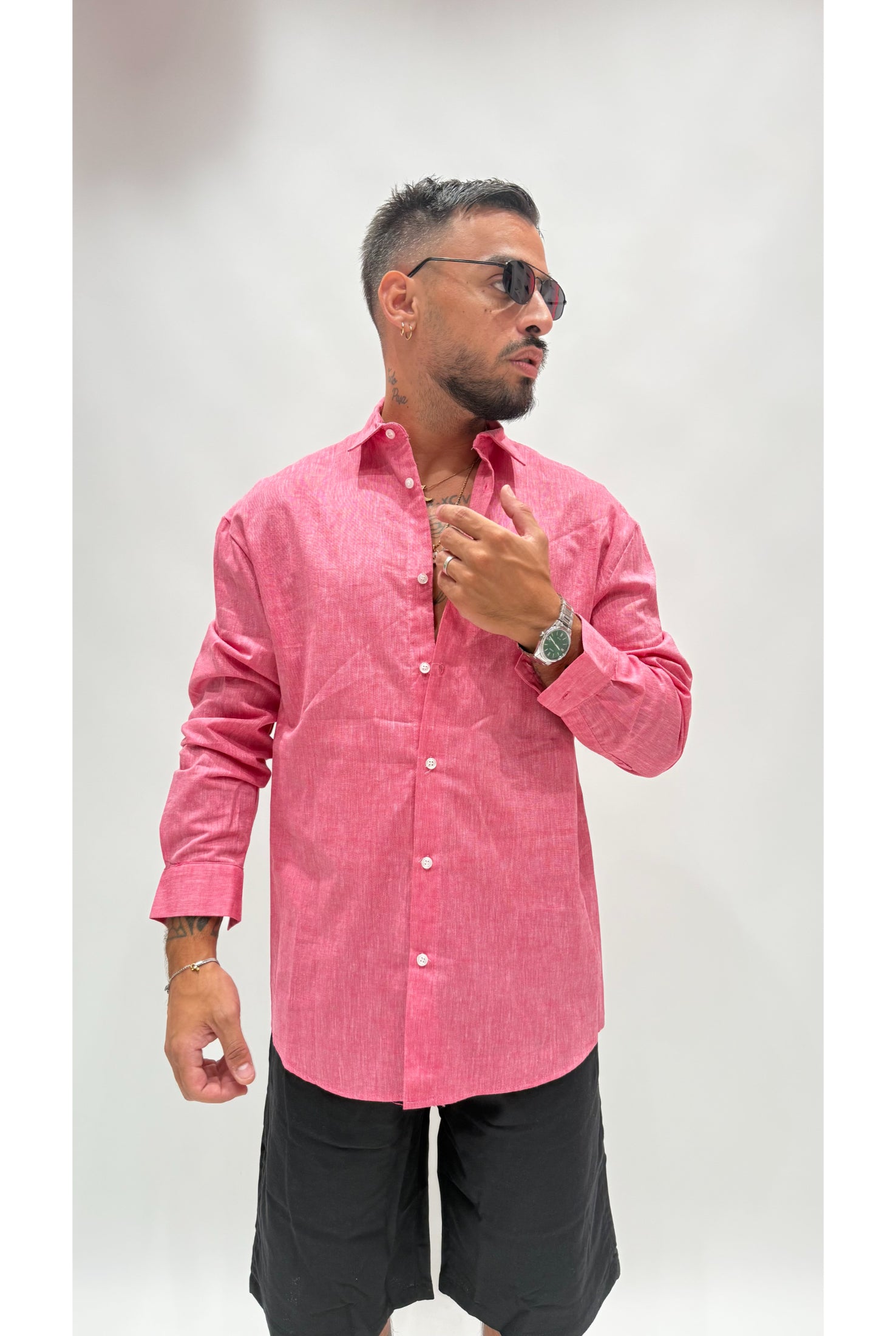 Camicia in lino camrodi NJB