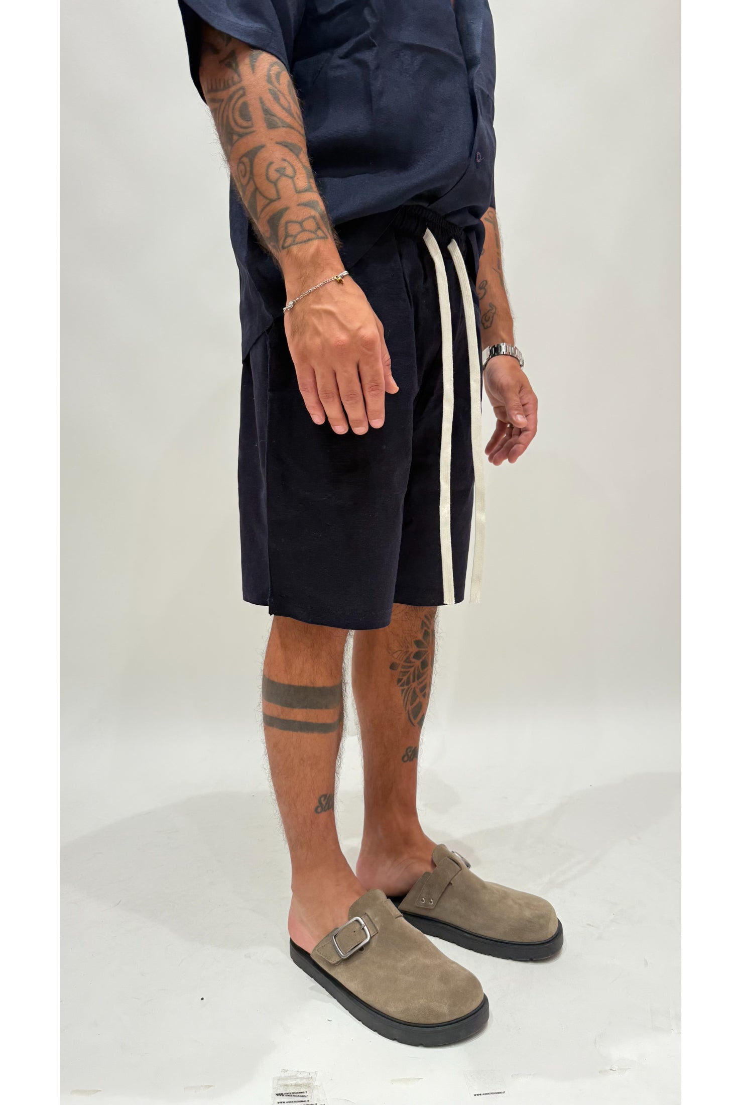 Bermuda in lino molla