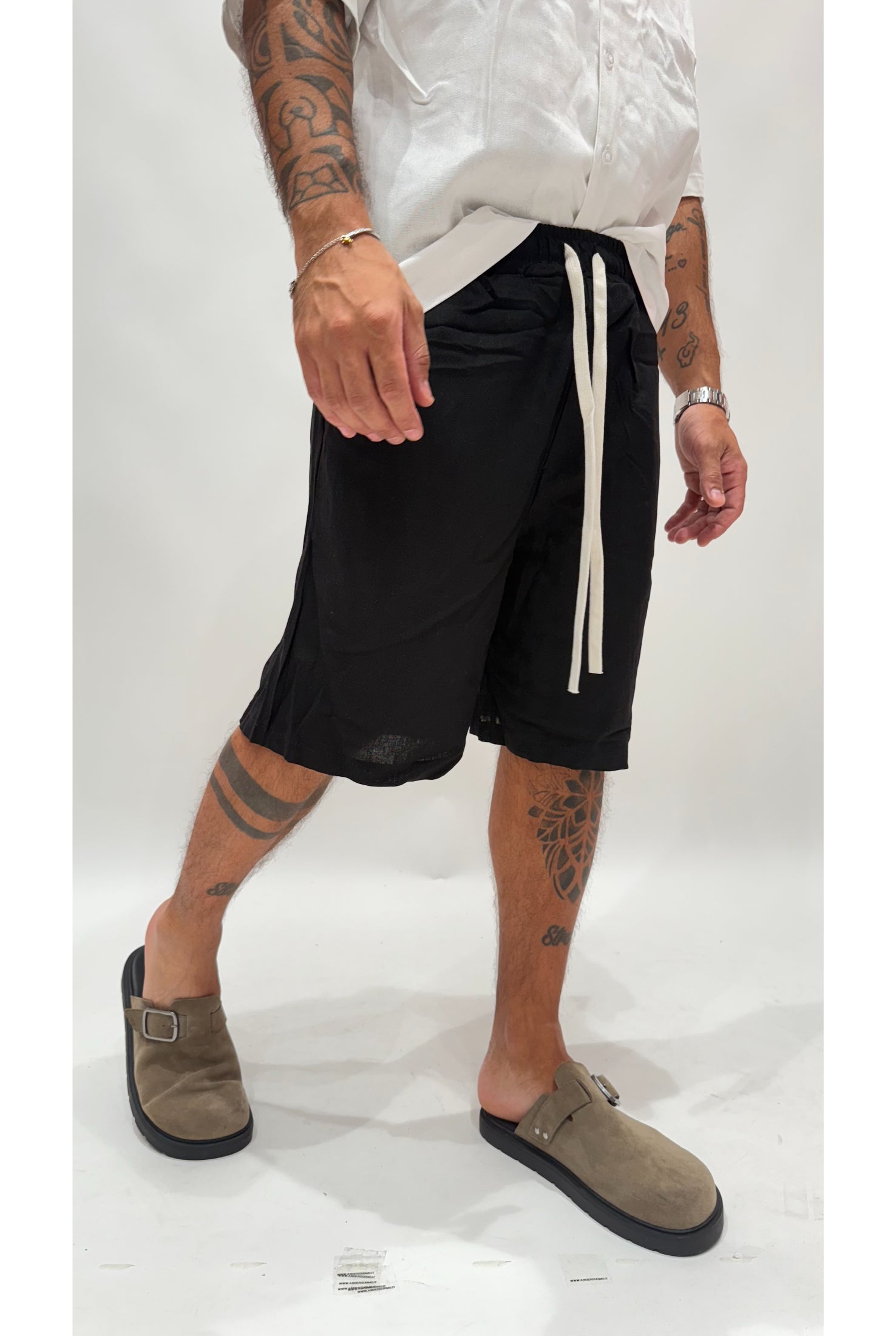 Bermuda in lino molla