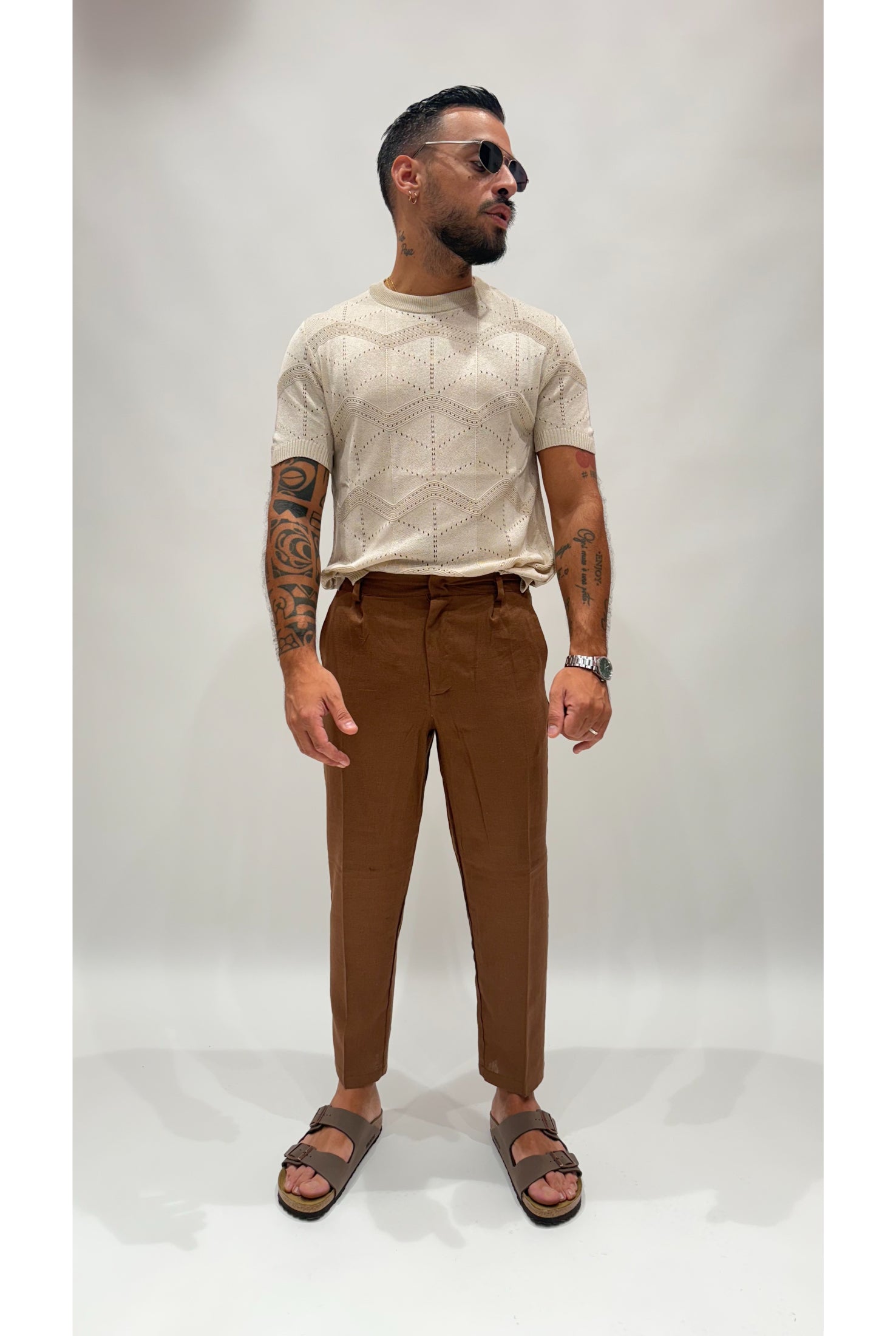 Pantalone NJB PIGA in lino