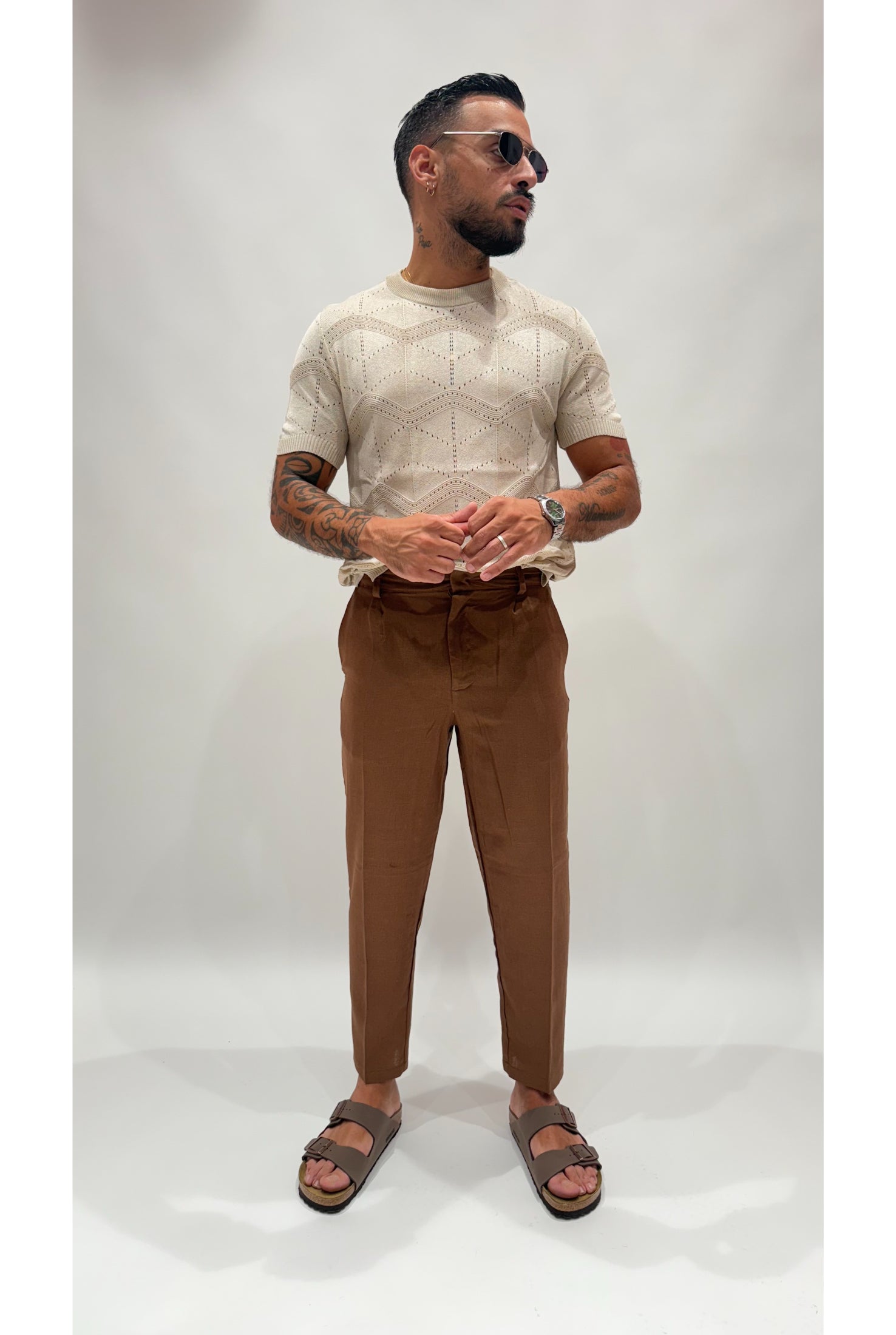 Pantalone NJB PIGA in lino