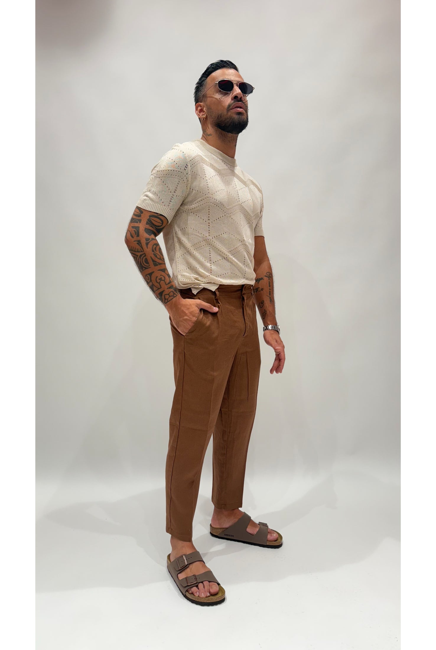 Pantalone NJB PIGA in lino