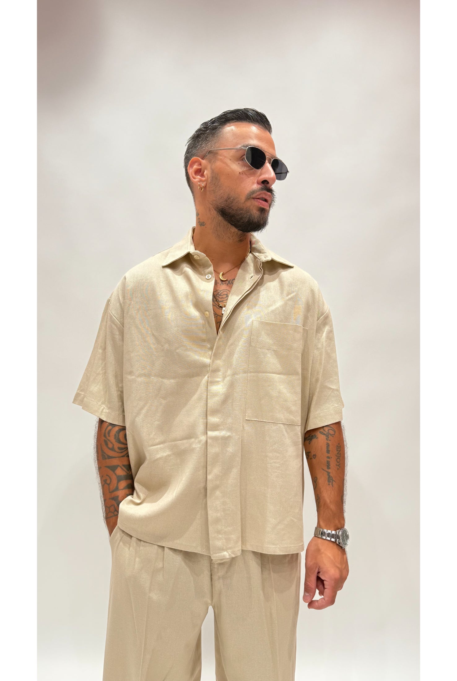 Camicia NJB FAVELAS in lino