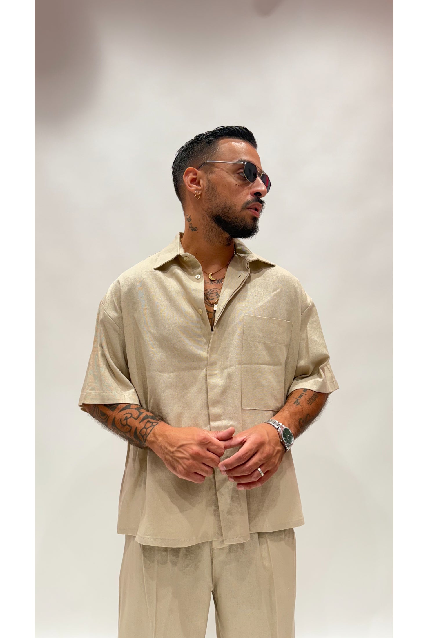 Camicia NJB FAVELAS in lino