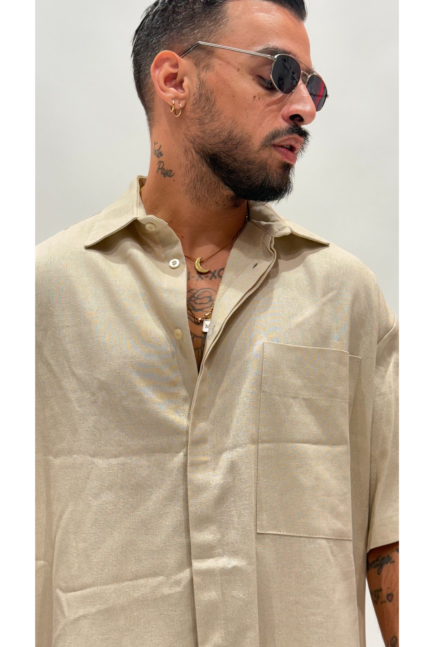 Camicia NJB FAVELAS in lino