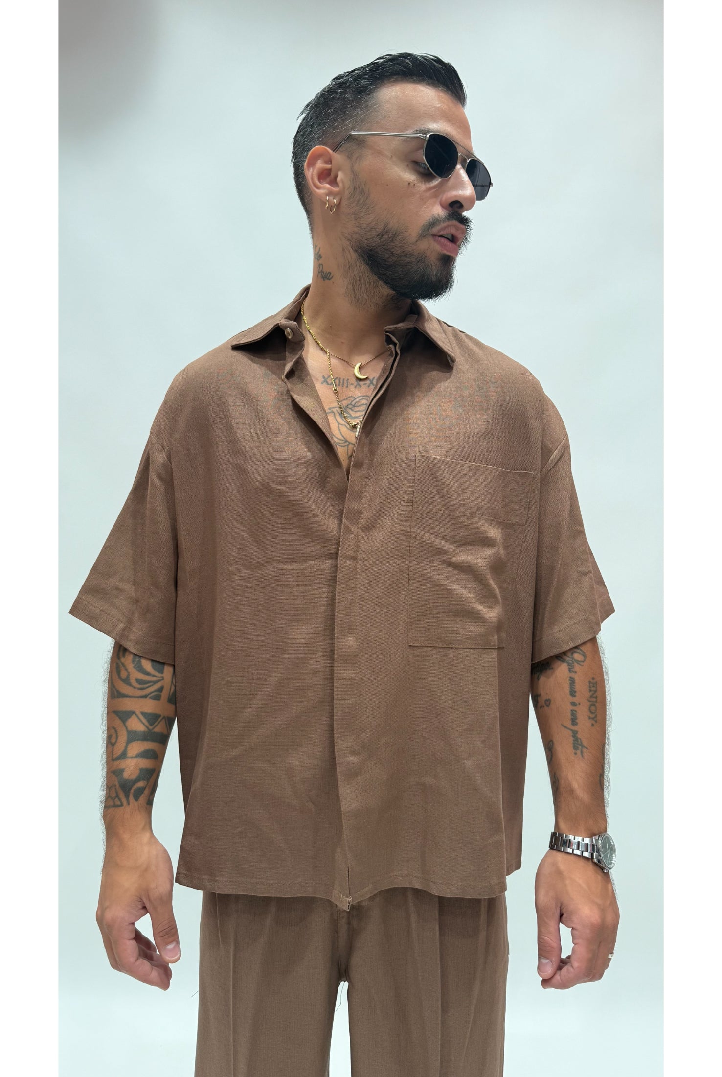 Camicia NJB FAVELAS in lino