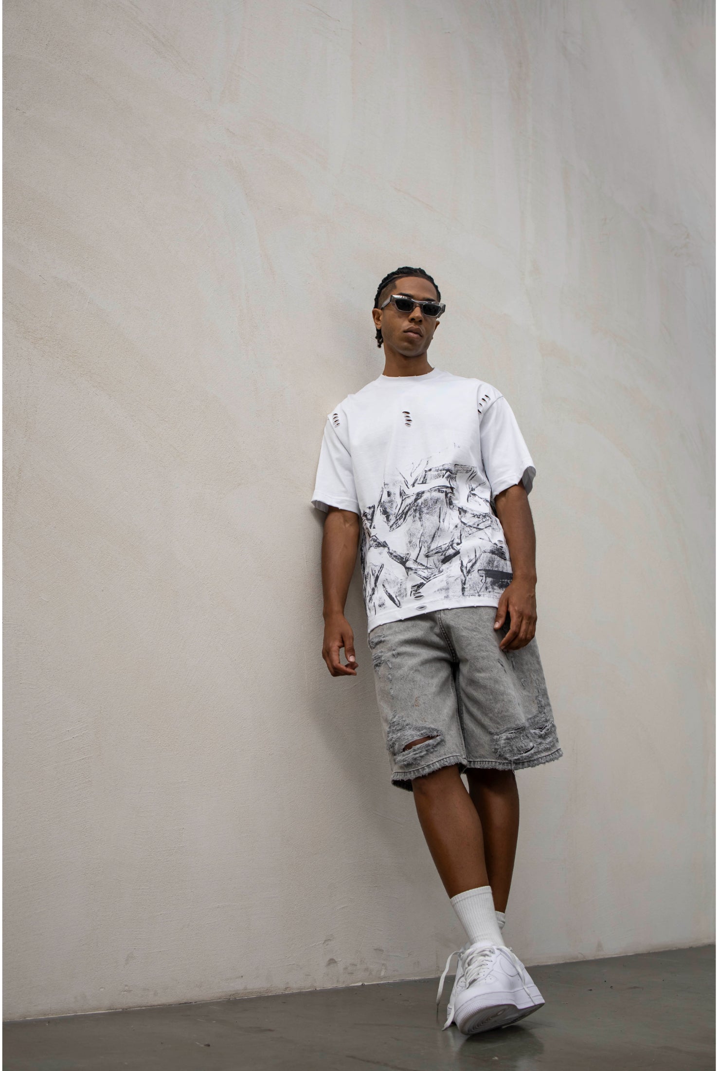 Jeans short PRESENT DAY Dark grey