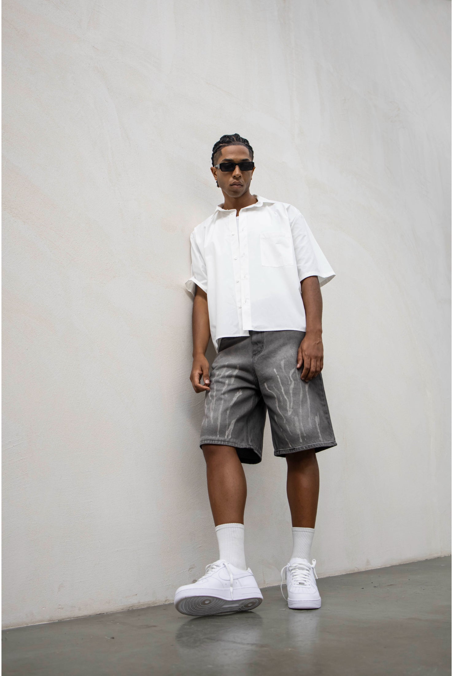 Jeans short PRESENT DAY Dark grey