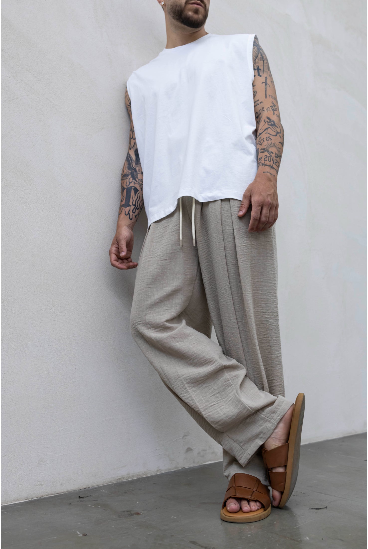 Pantalone TOKYO Deep pences lino