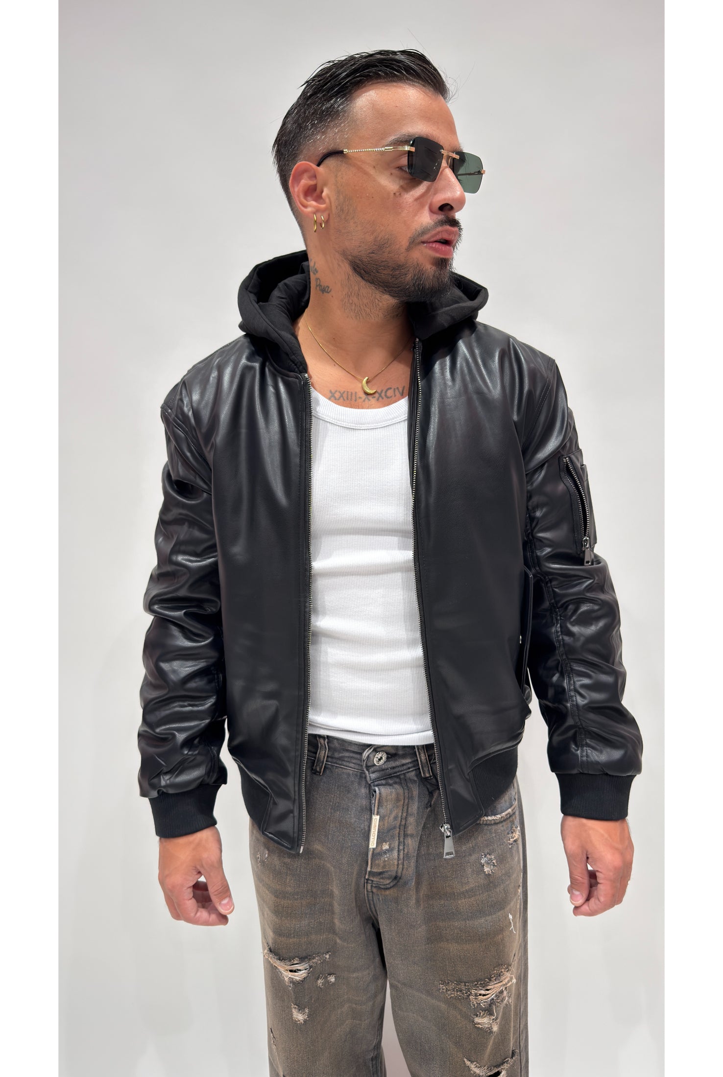 Giubbino jacket ecopelle L6007 1