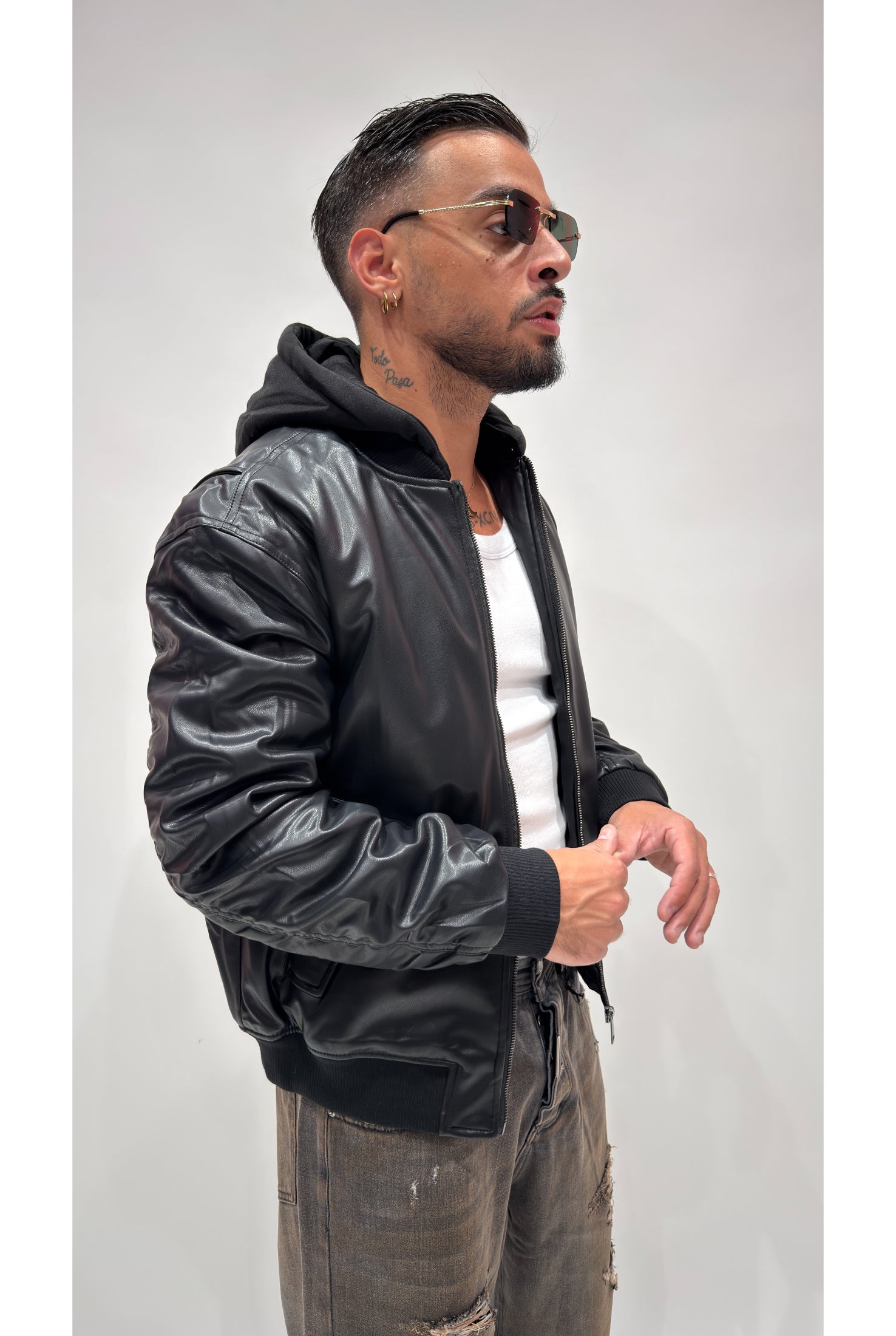 Giubbino jacket ecopelle L6007 1