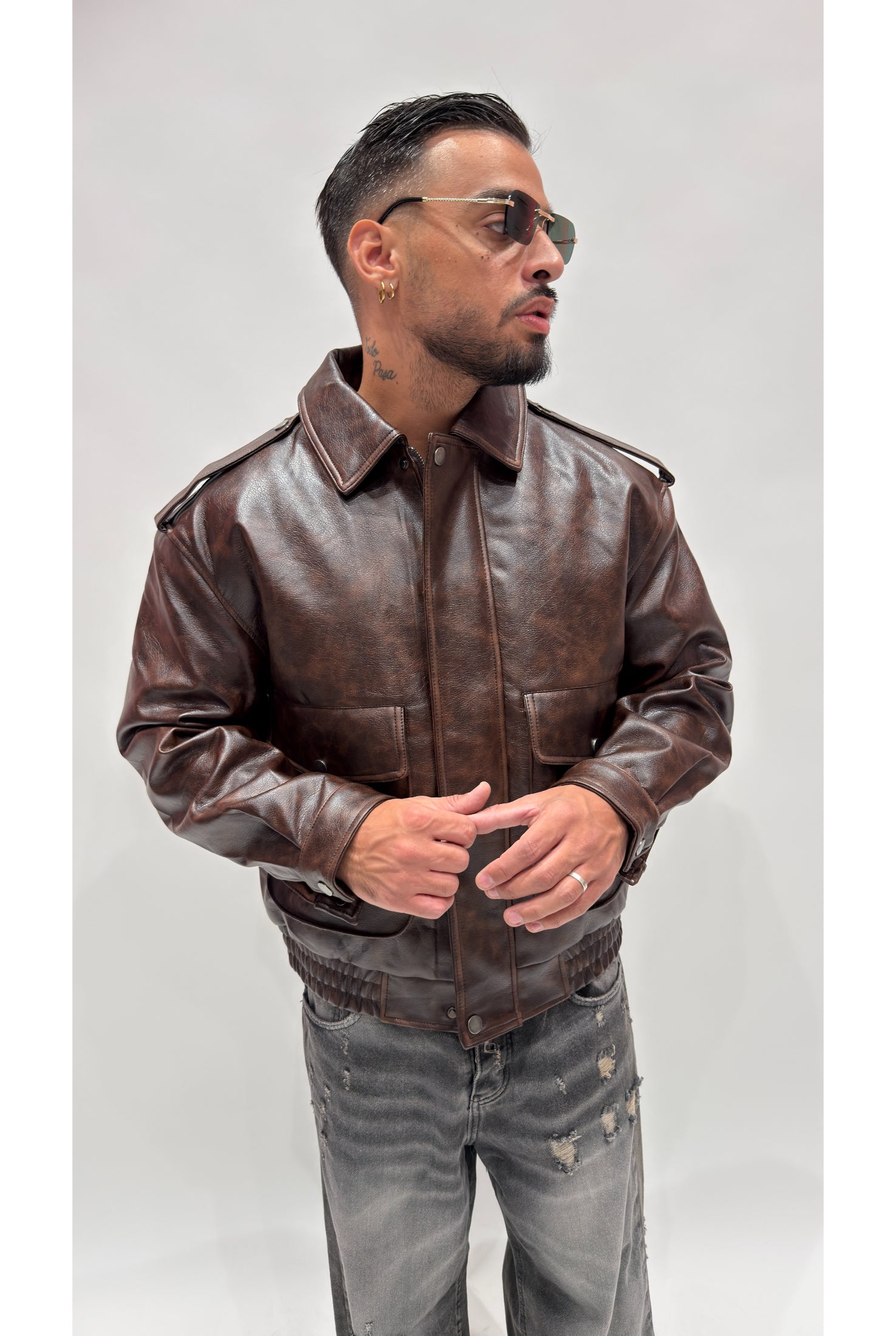 Giubbino jacket ecopelle 8897