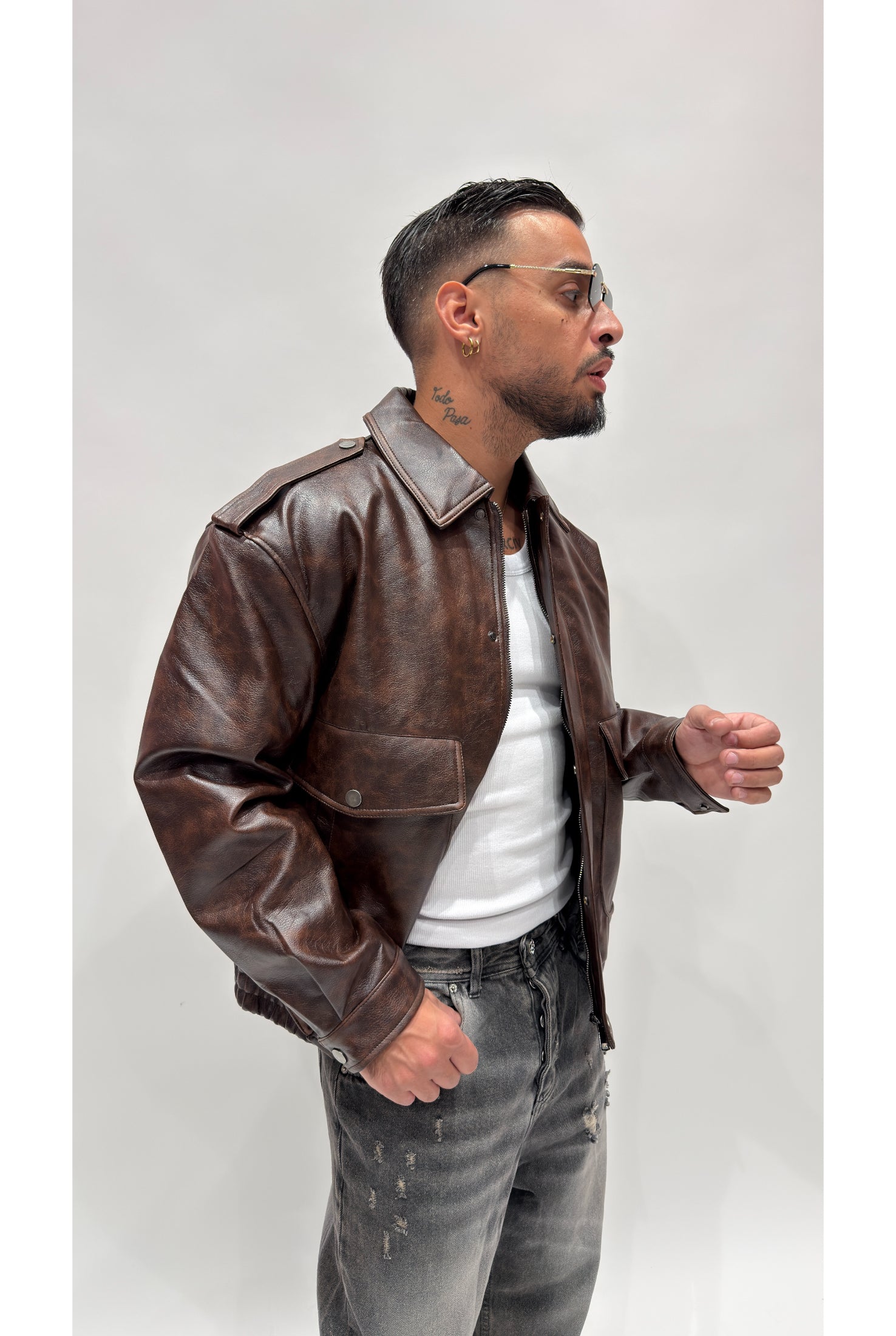 Giubbino jacket ecopelle 8897