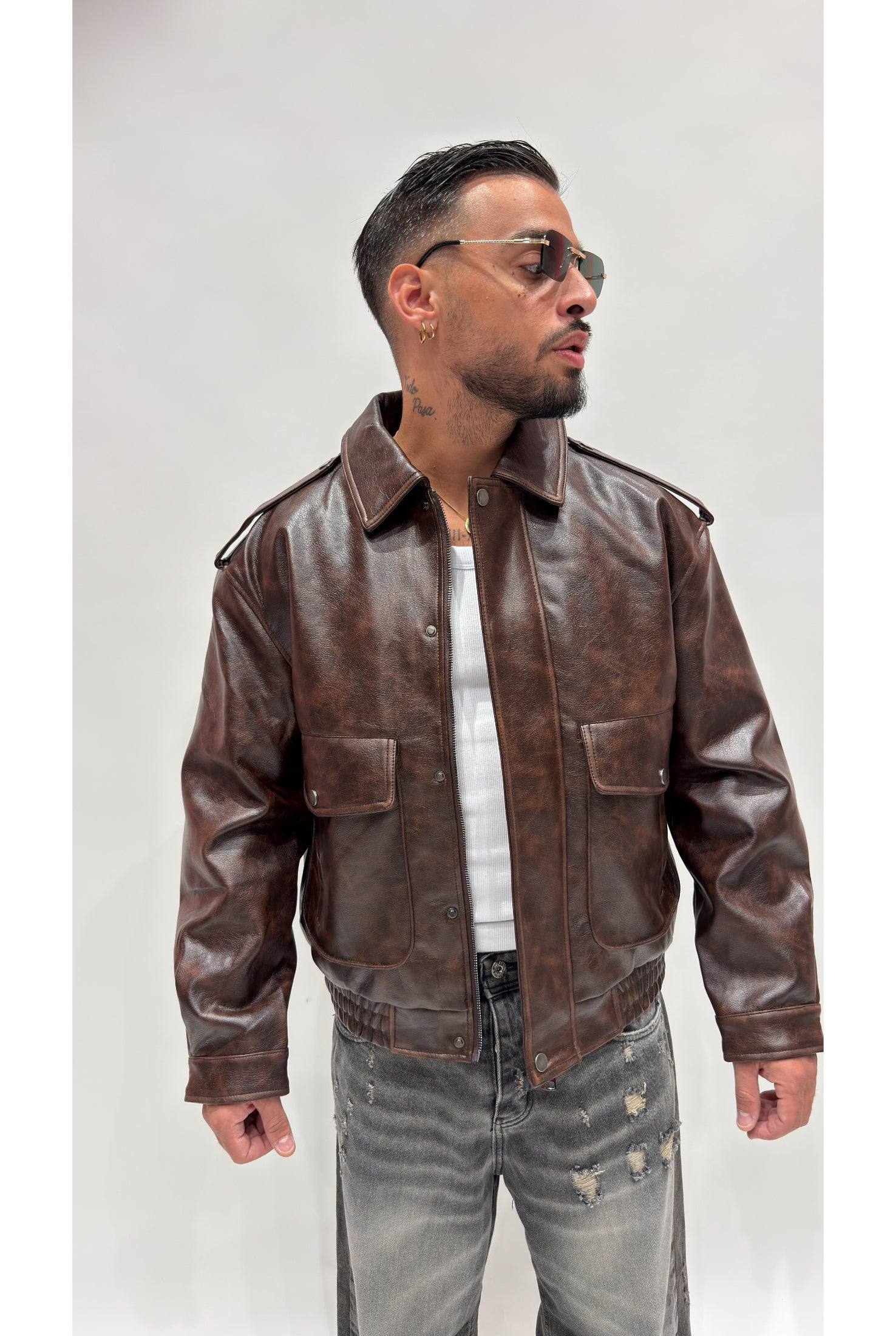 Giubbino jacket ecopelle 8897