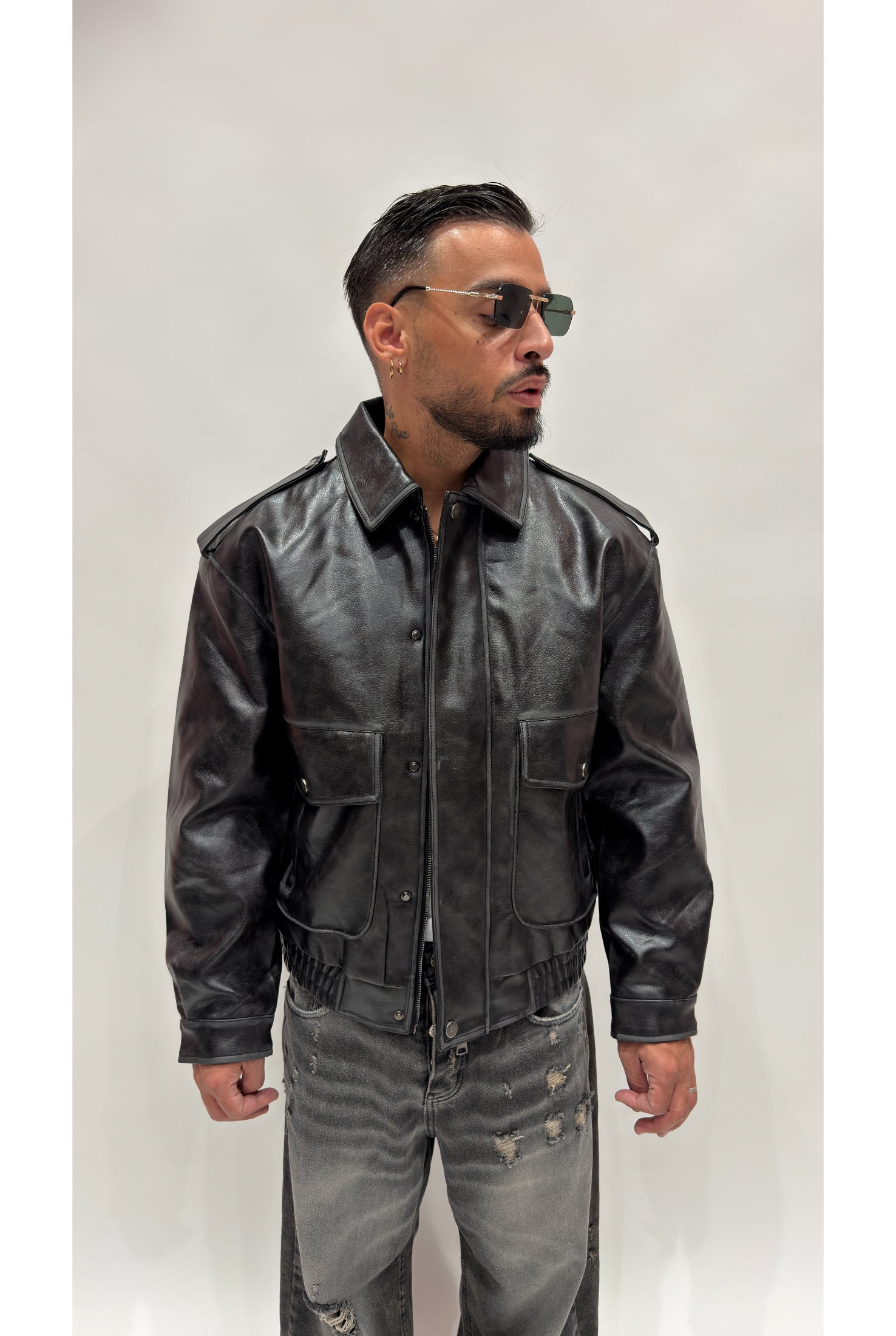 Giubbino jacket ecopelle 8897