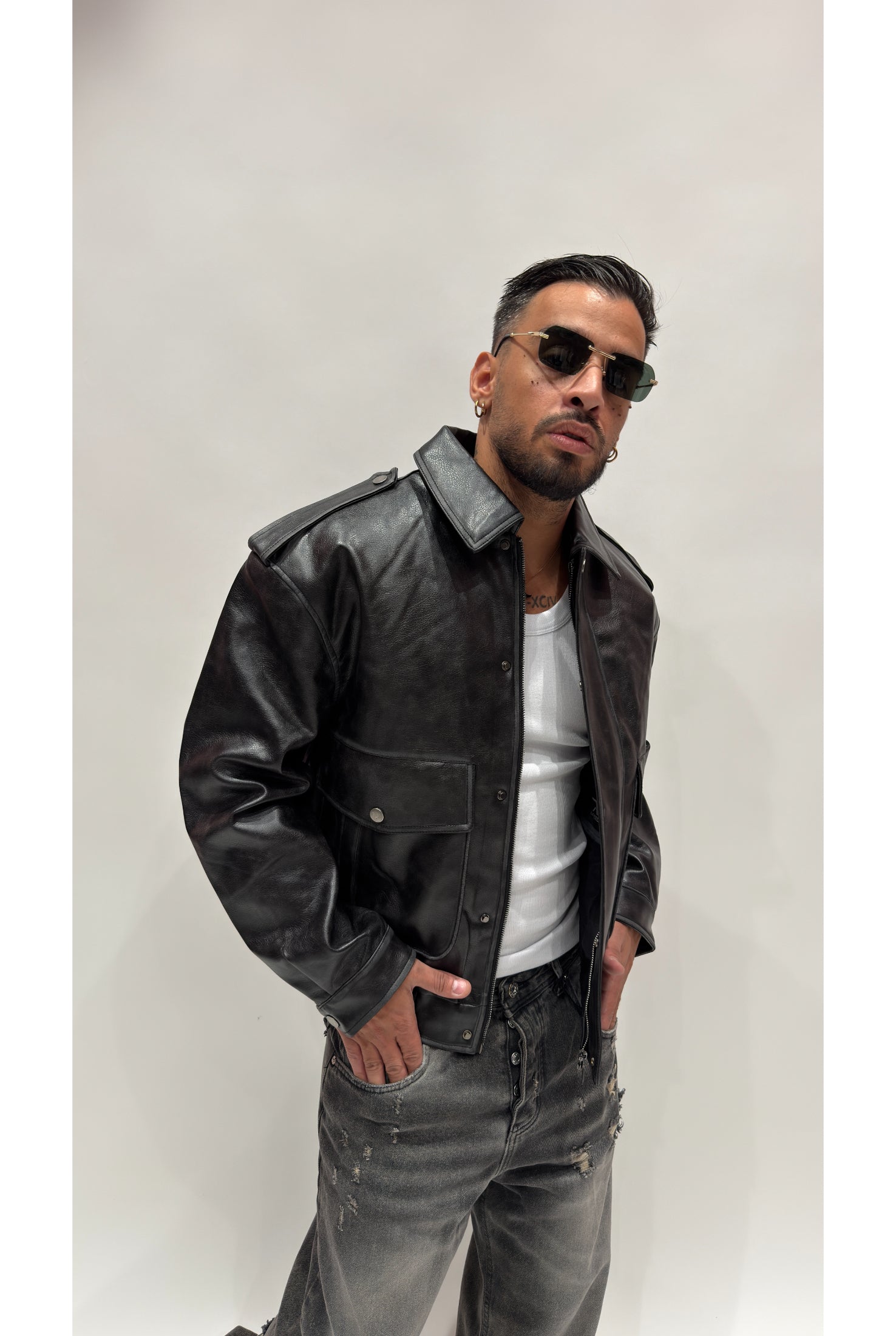 Giubbino jacket ecopelle 8897