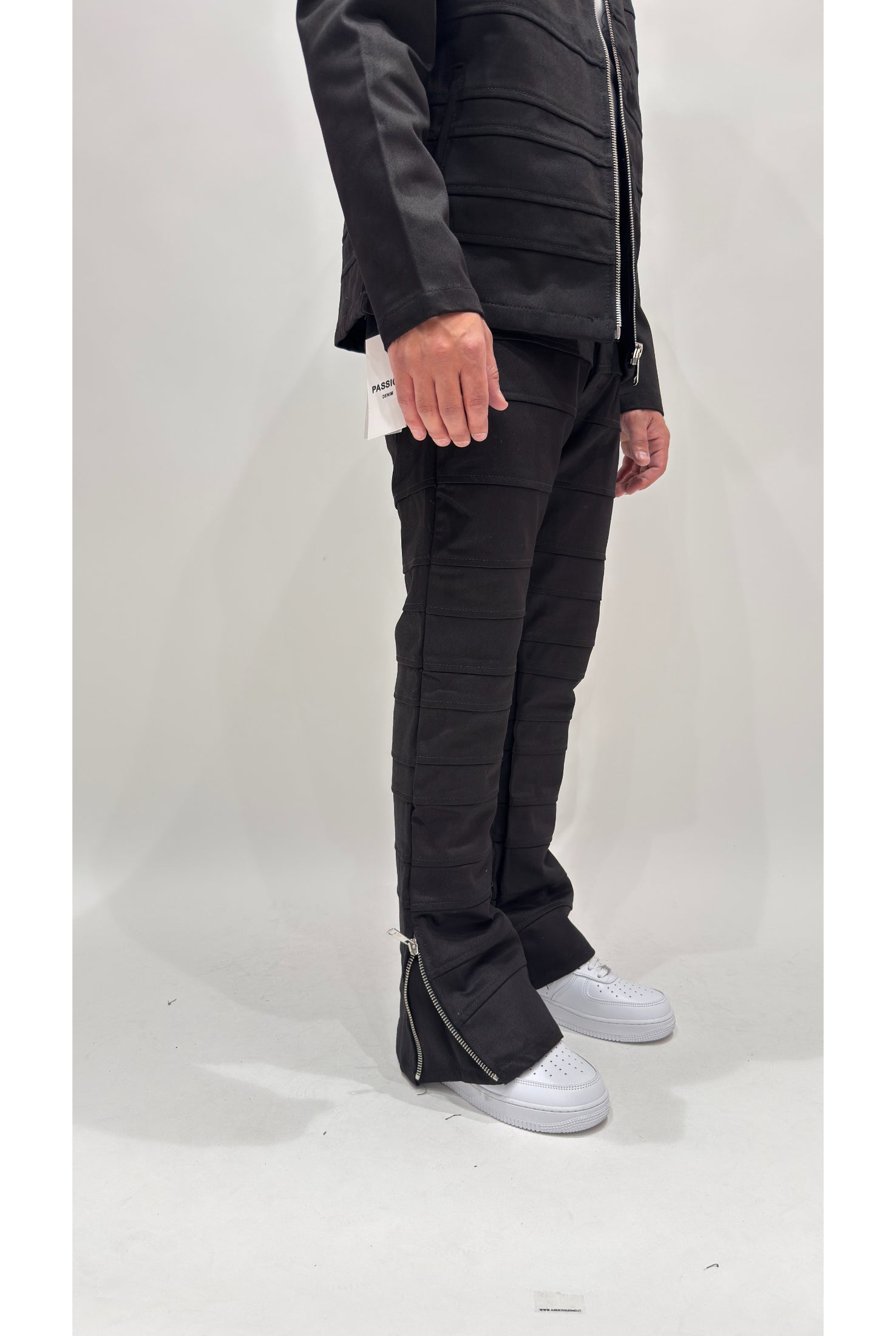 Coordinato PASSION MG445 Black panel zip