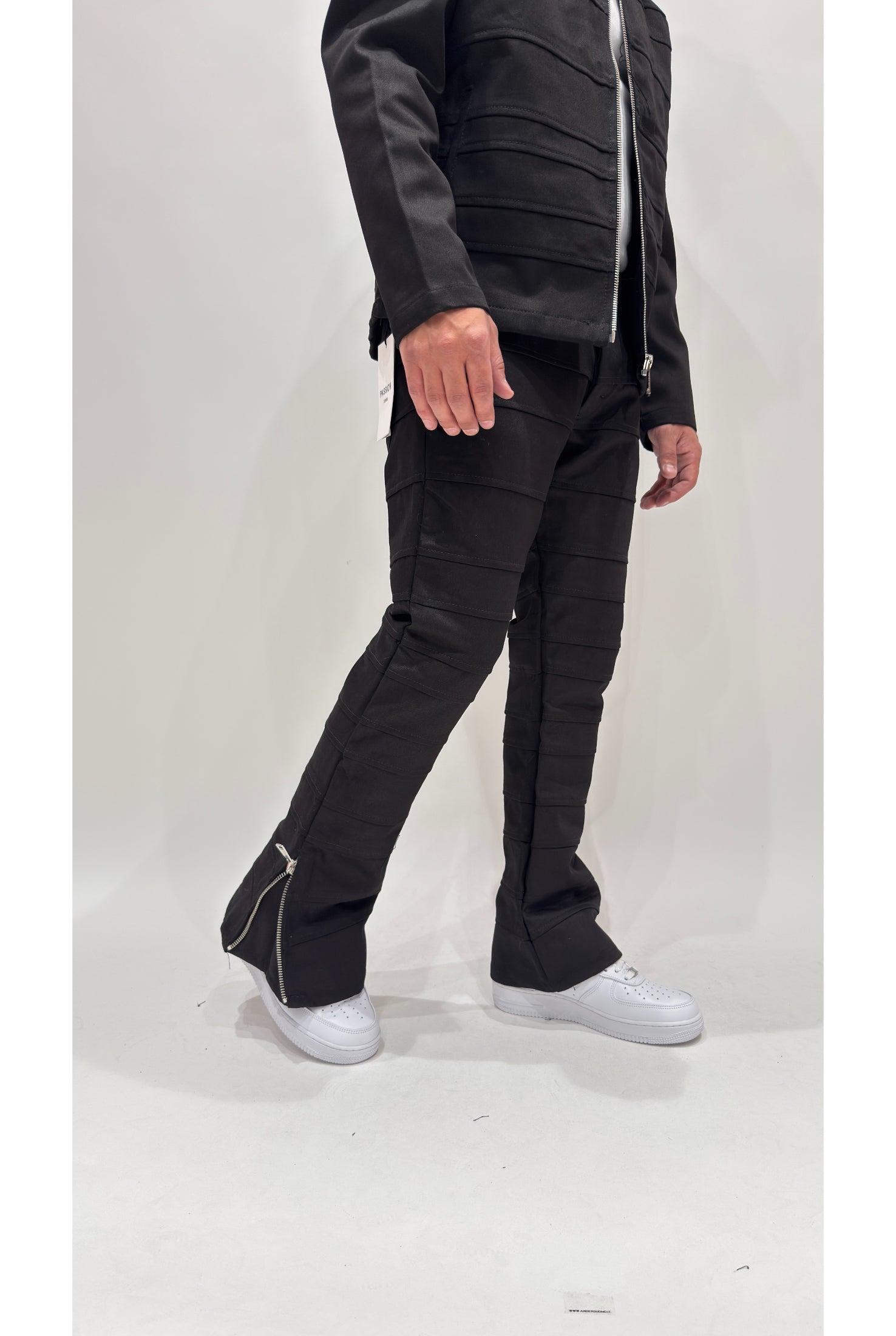 Coordinato PASSION MG445 Black panel zip