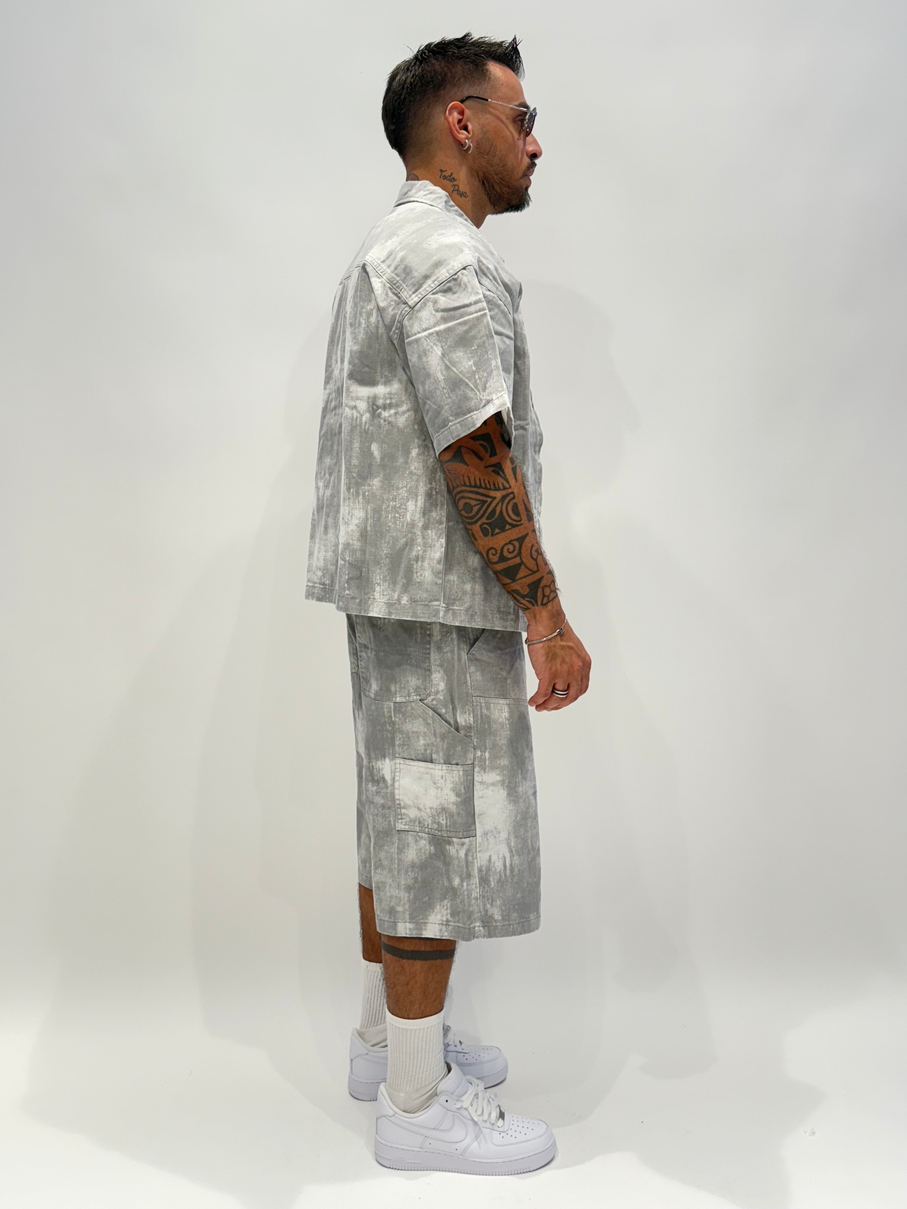 Coordinato denim sfumato ( 2 colori ) zz60