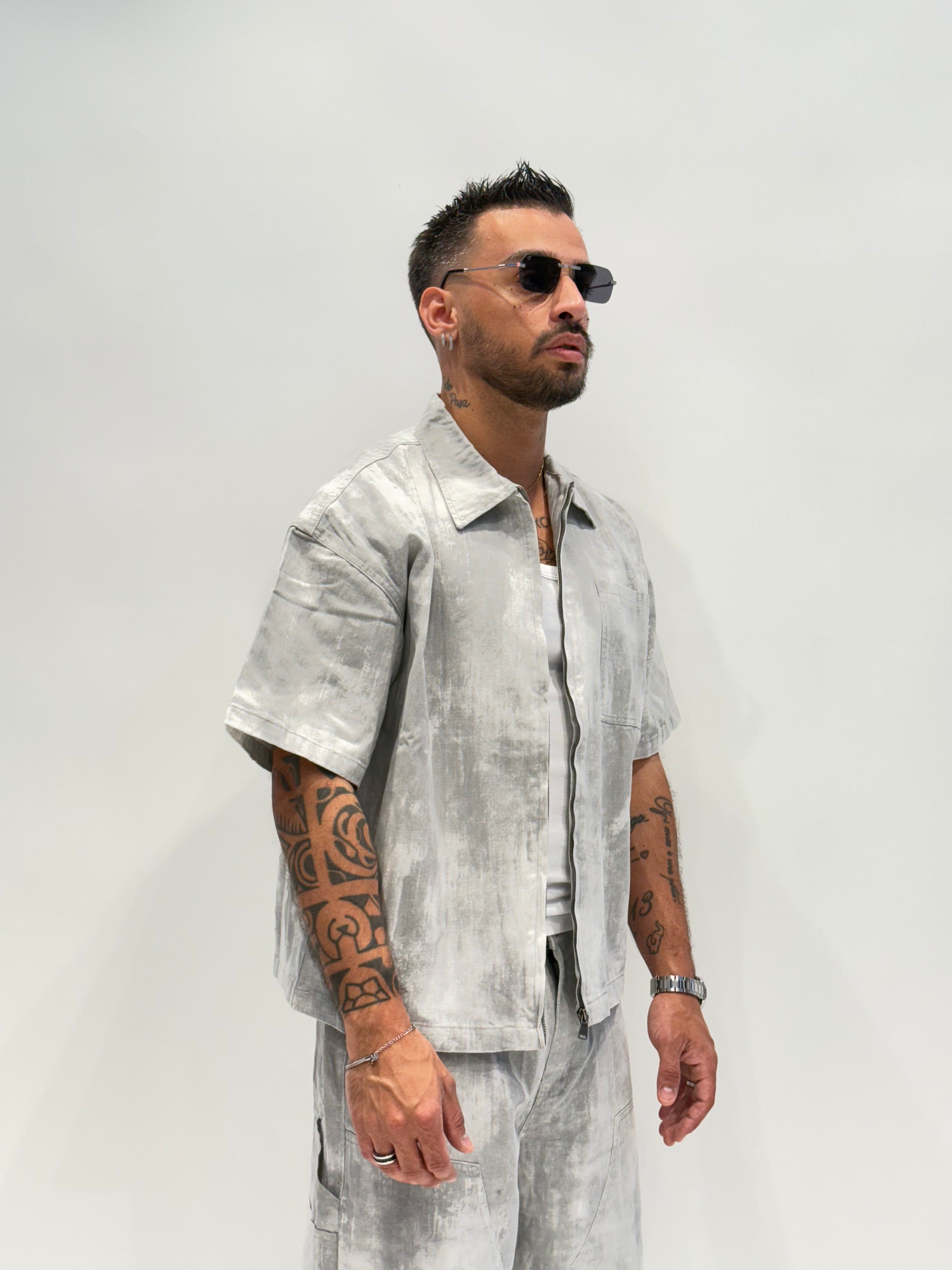 Coordinato denim sfumato ( 2 colori ) zz60
