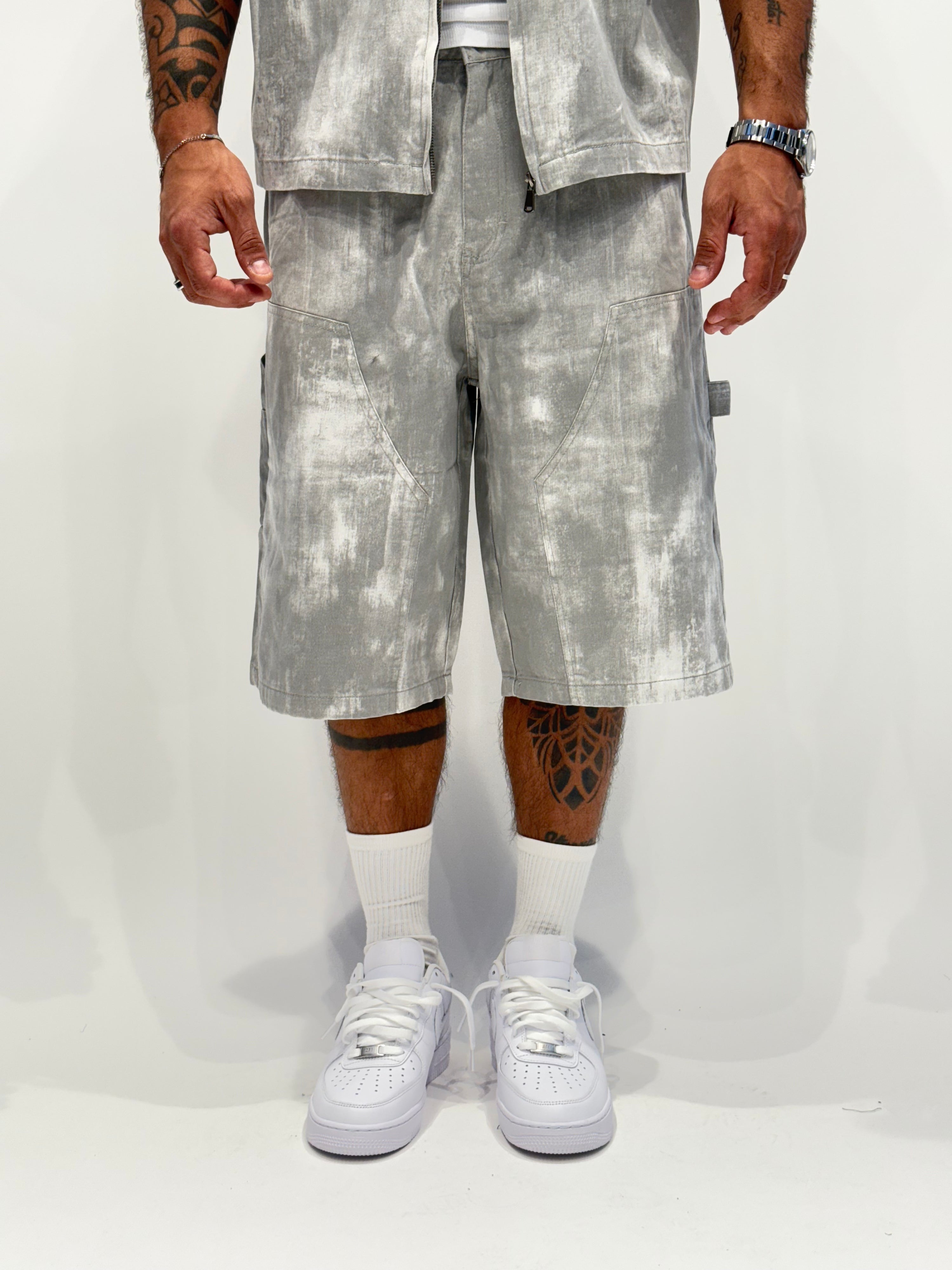 Coordinato denim sfumato ( 2 colori ) zz60