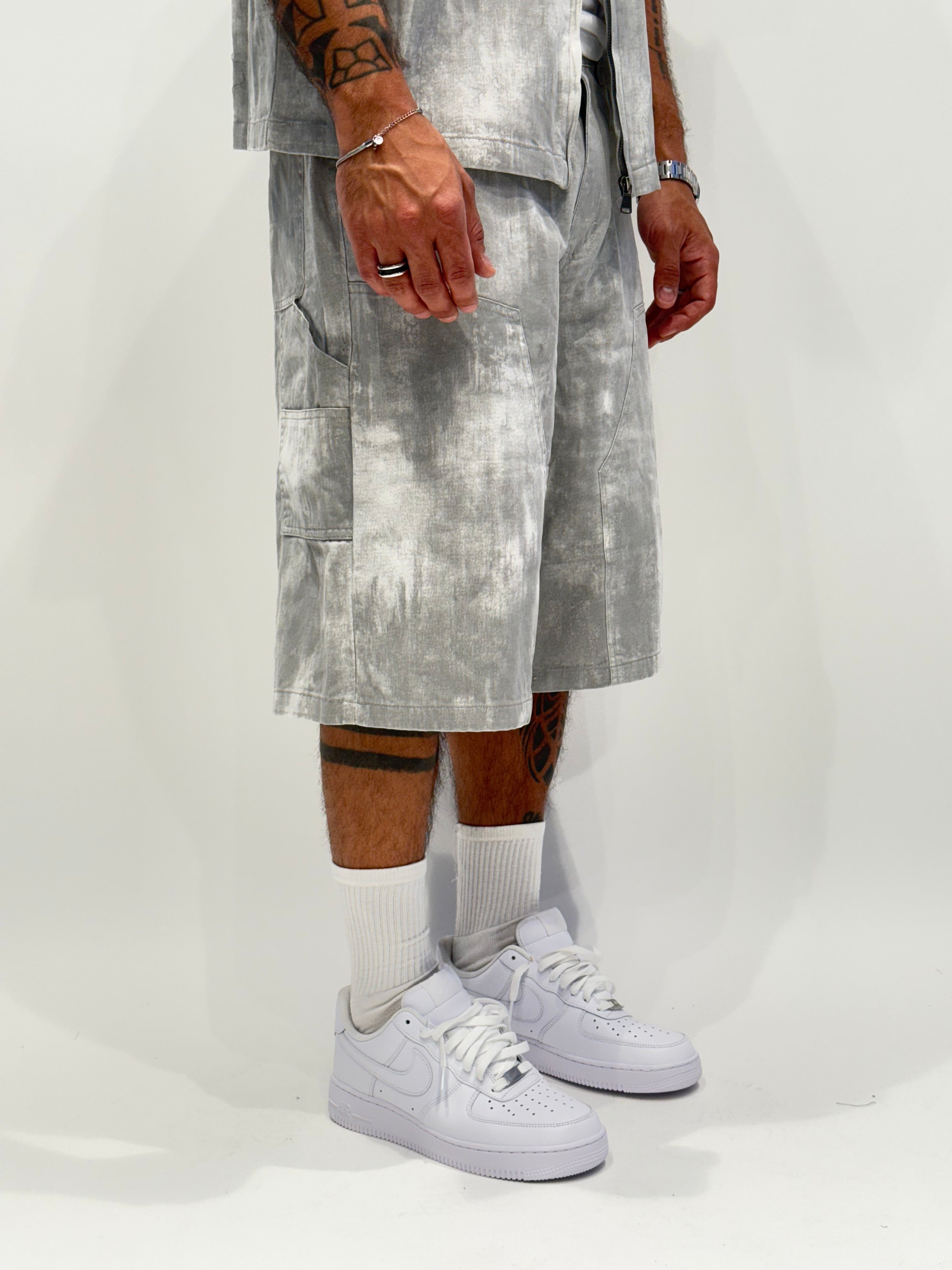 Coordinato denim sfumato ( 2 colori ) zz60
