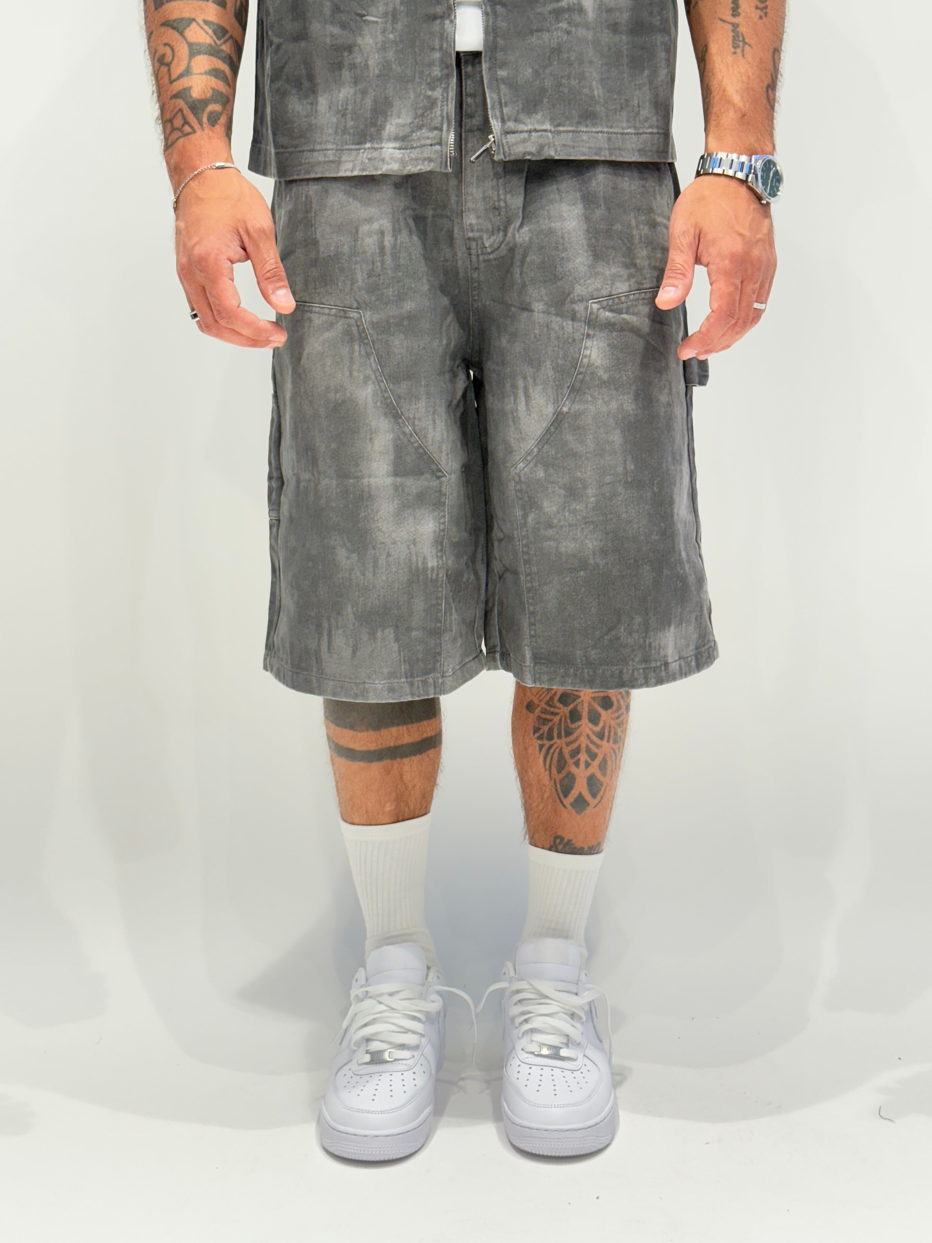 Coordinato denim sfumato ( 2 colori ) zz60
