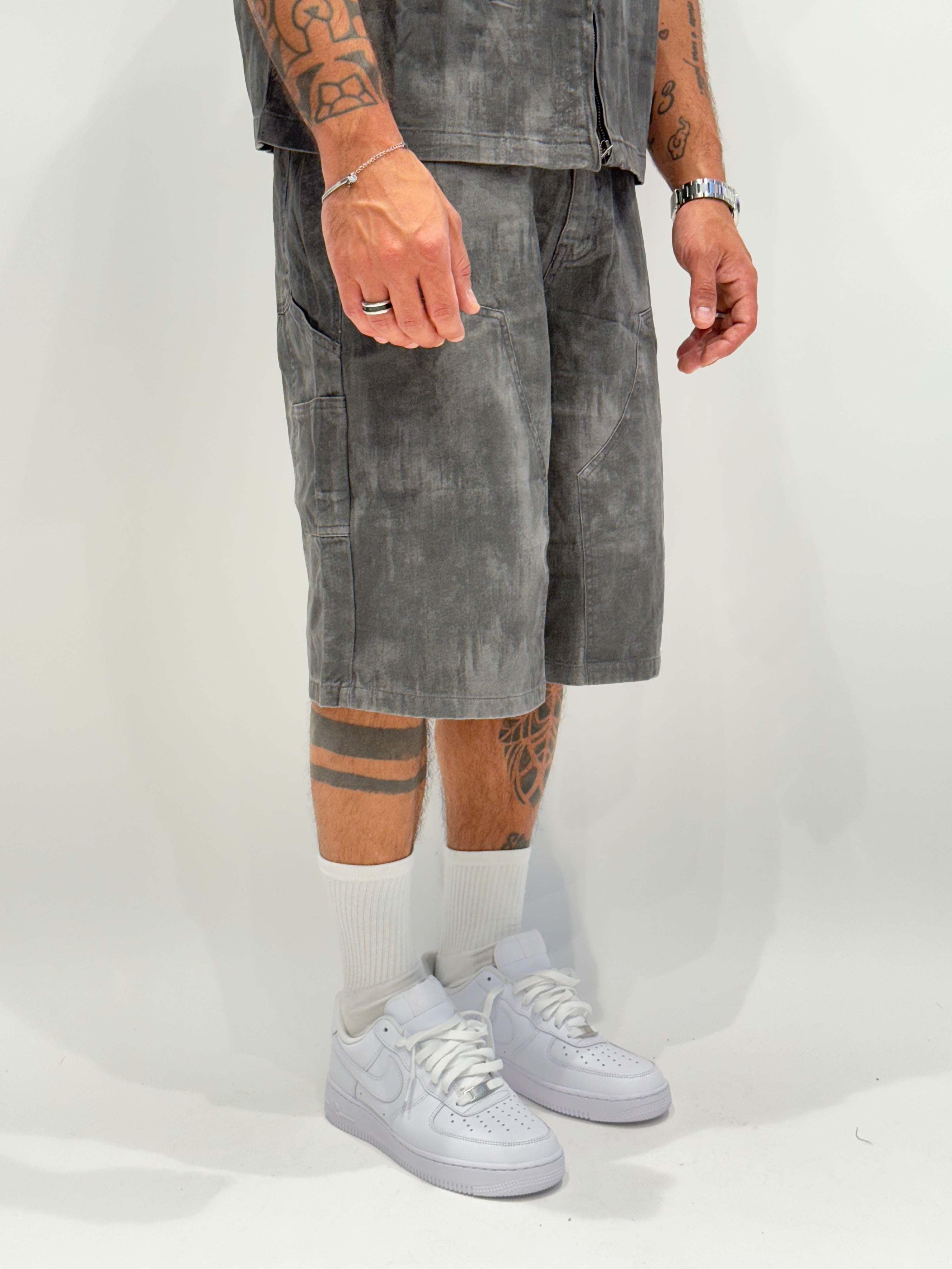 Coordinato denim sfumato ( 2 colori ) zz60