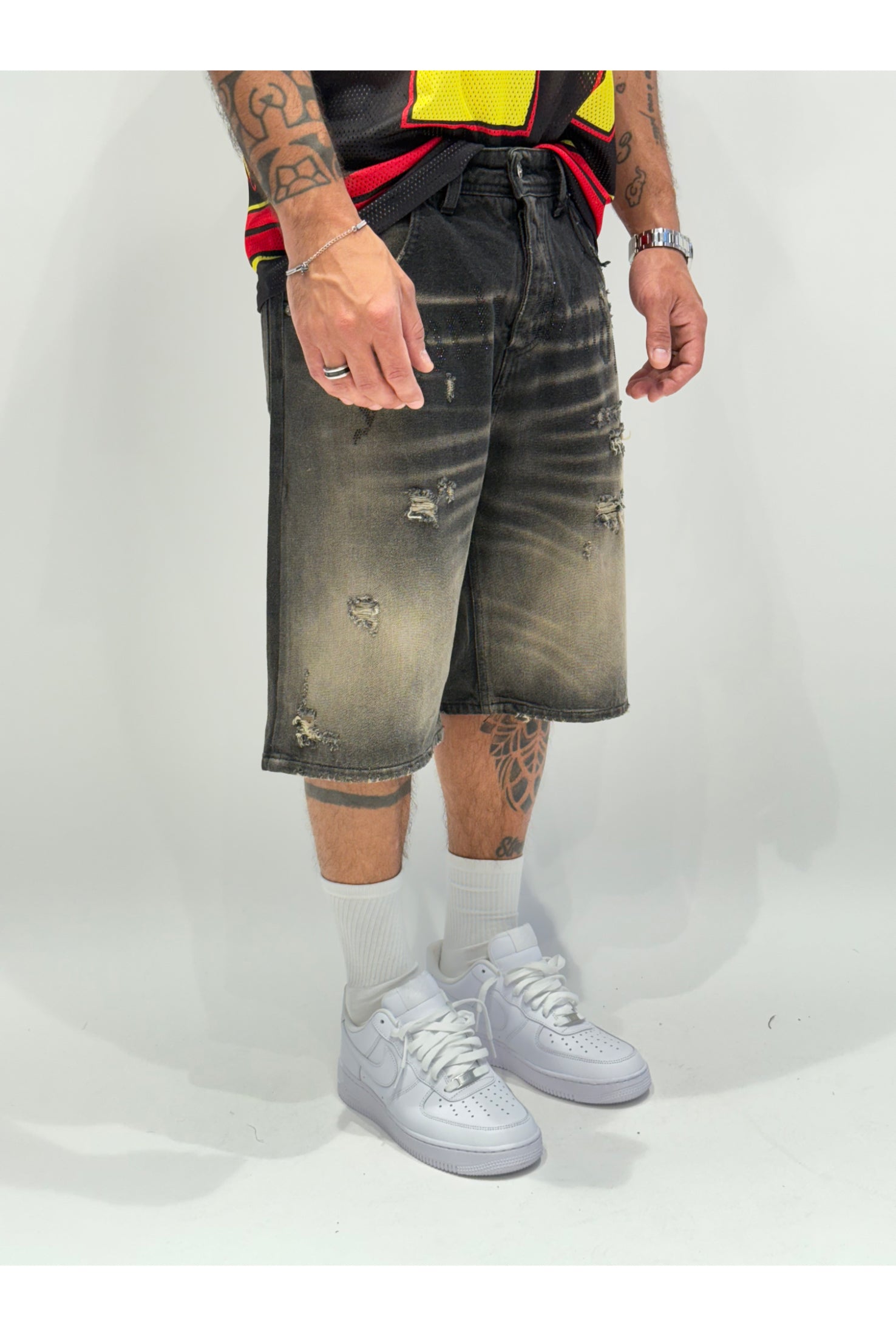 Jeans CIANOTIC short Favela black