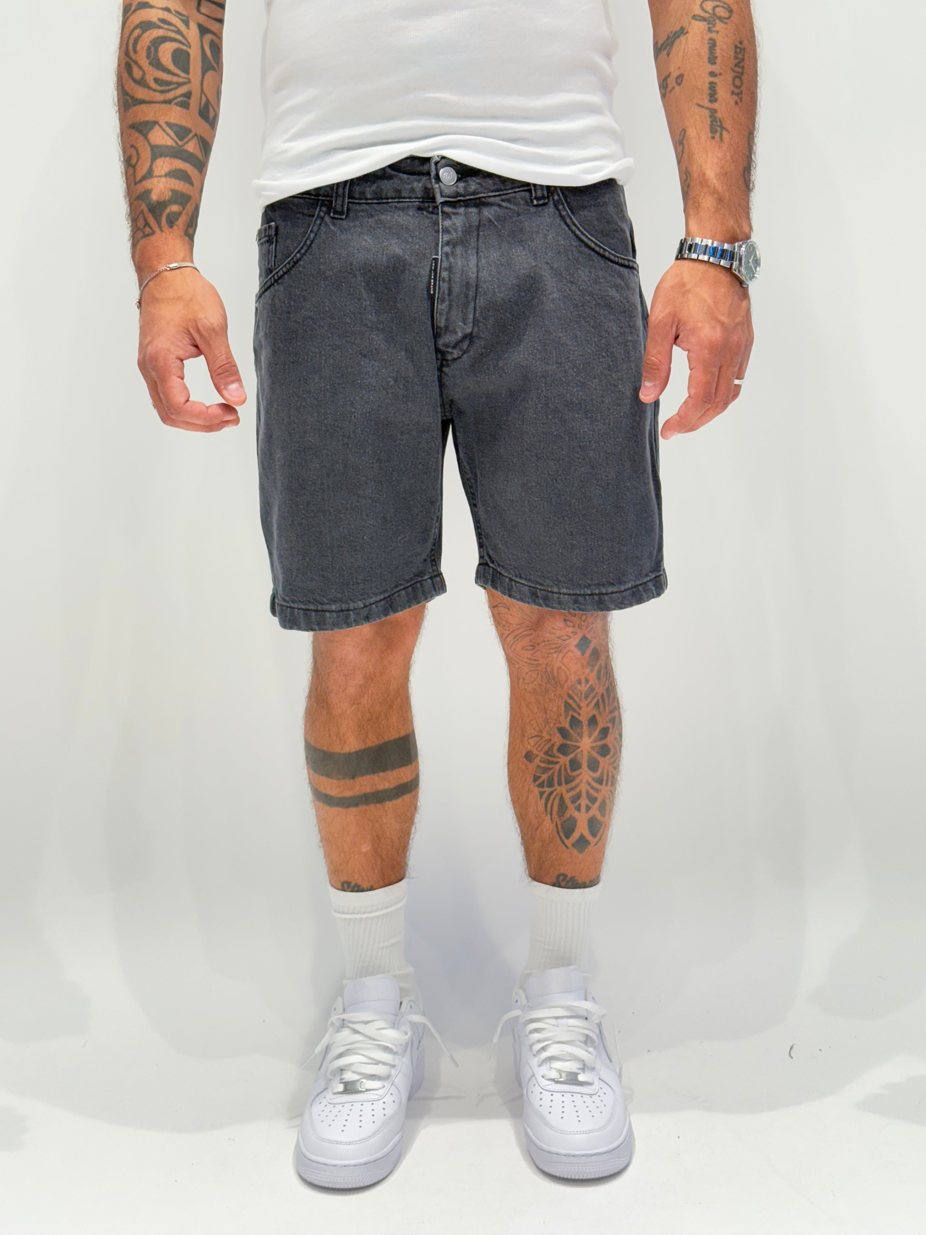 Jeans short NJB DSQ05 Nero