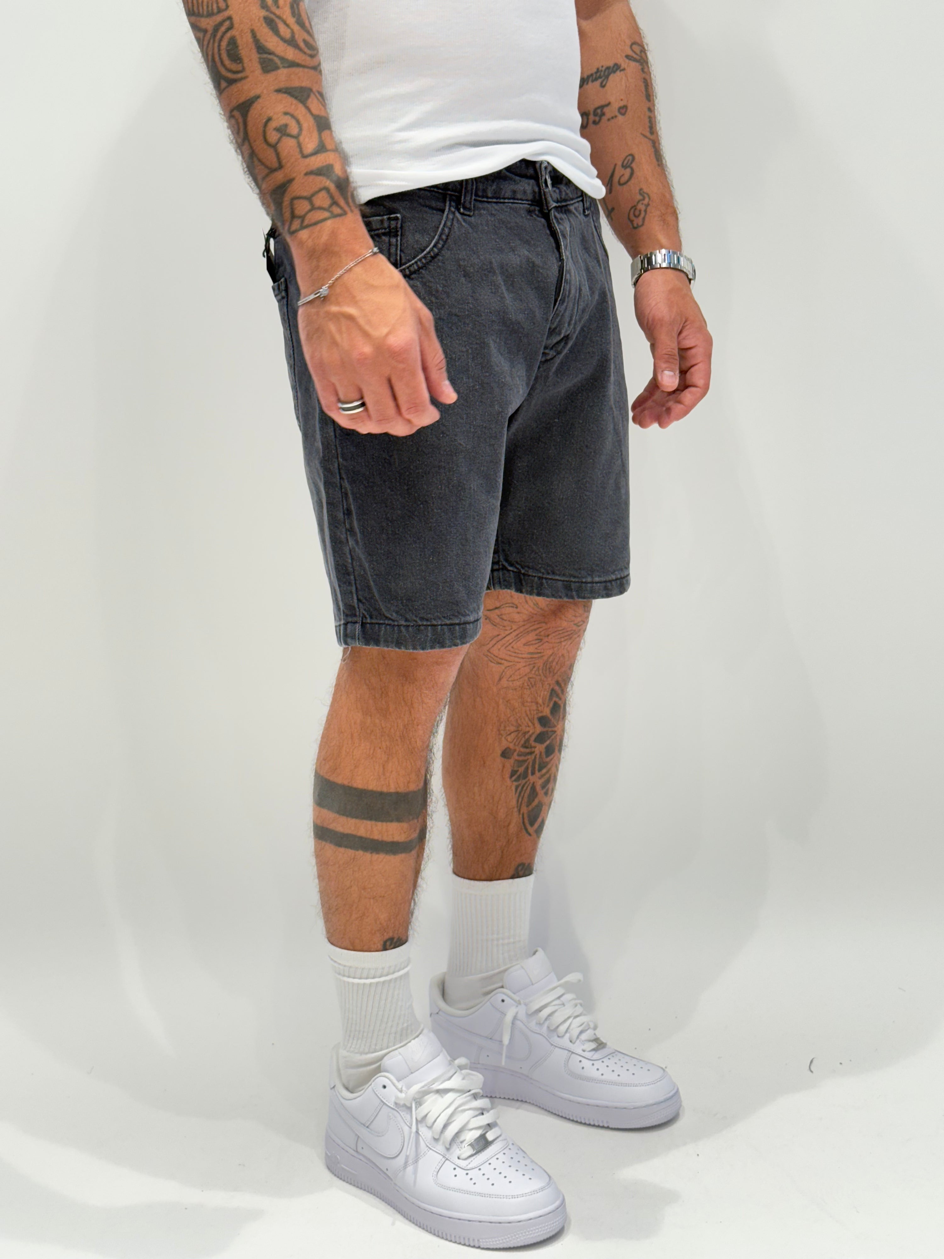 Jeans short NJB DSQ05 Nero