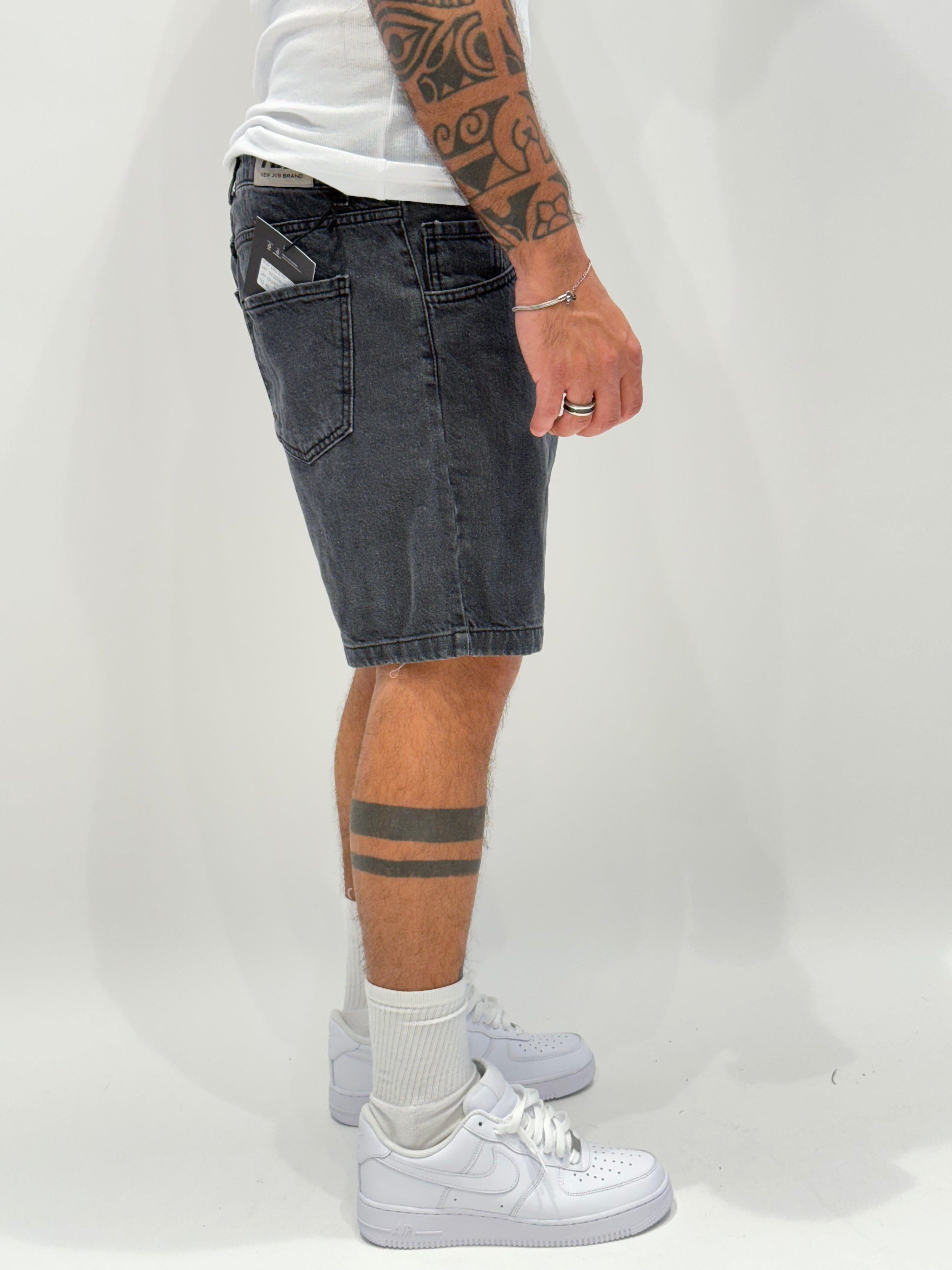 Jeans short NJB DSQ05 Nero