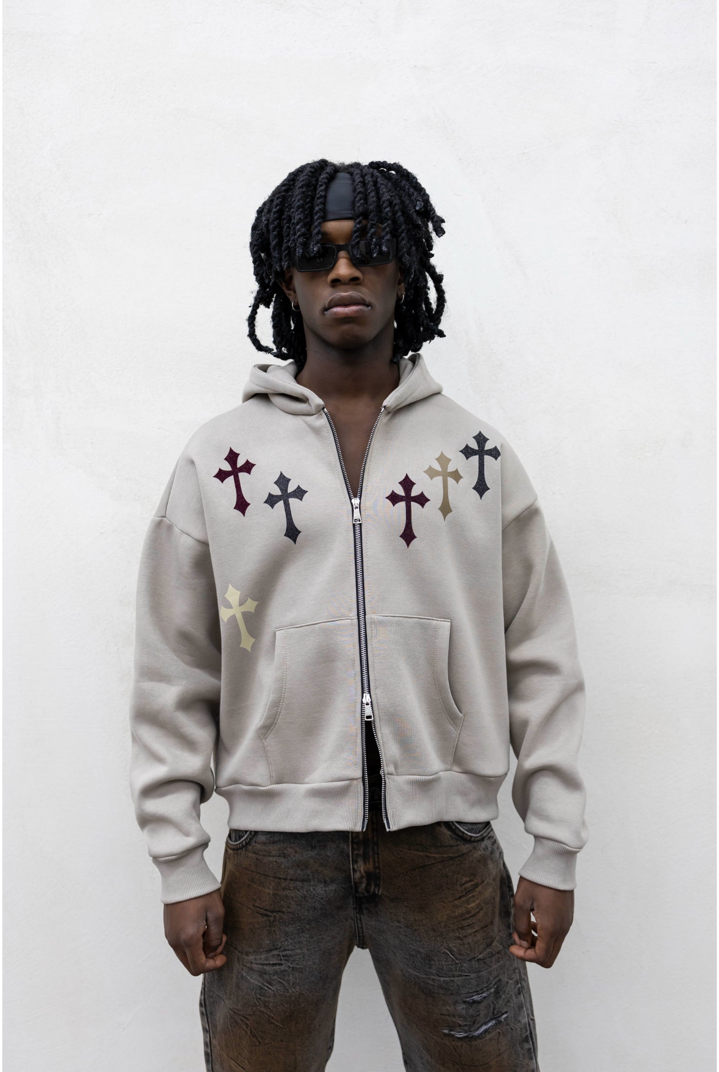 Felpa TOKYO Zip crosses