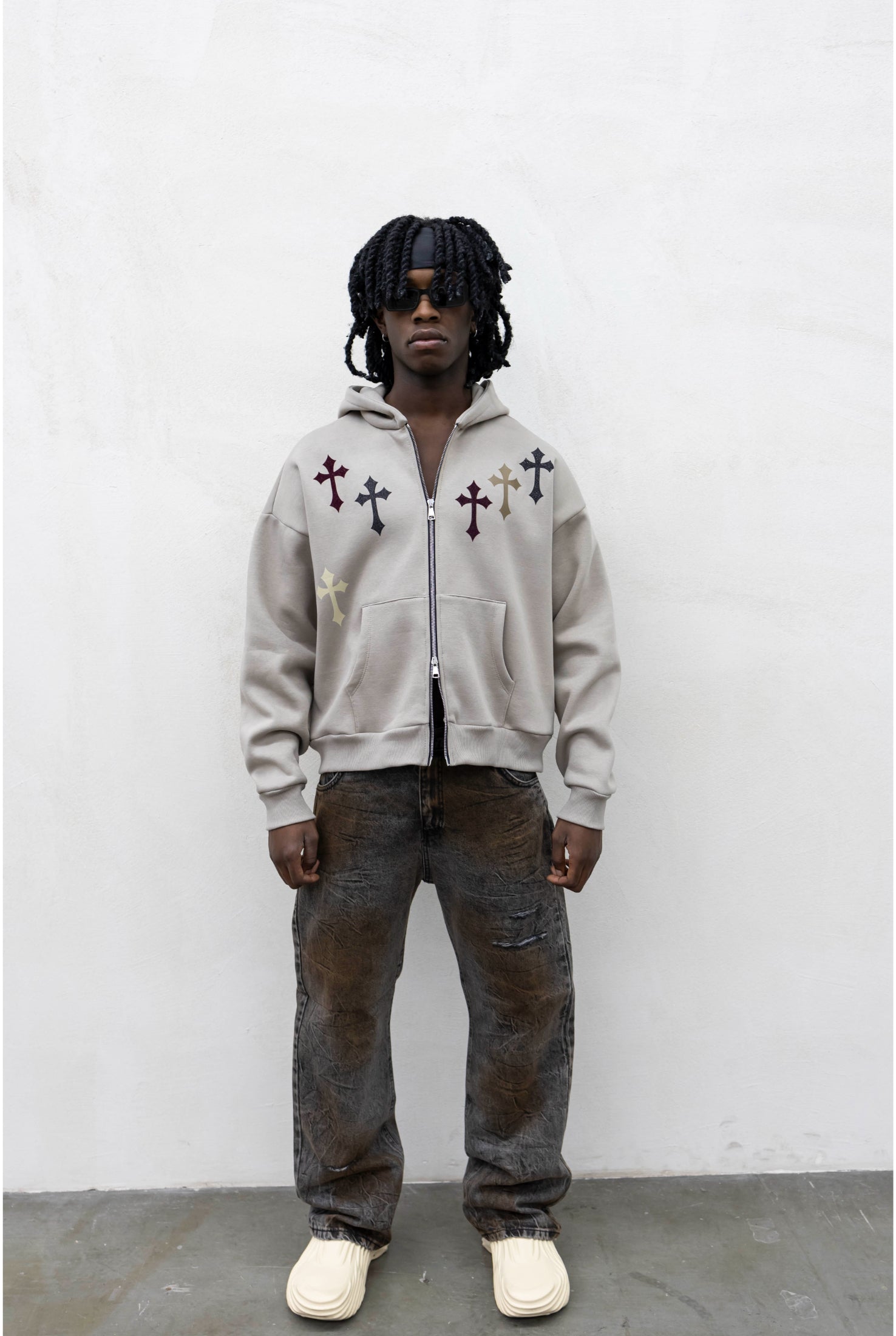 Felpa TOKYO Zip crosses