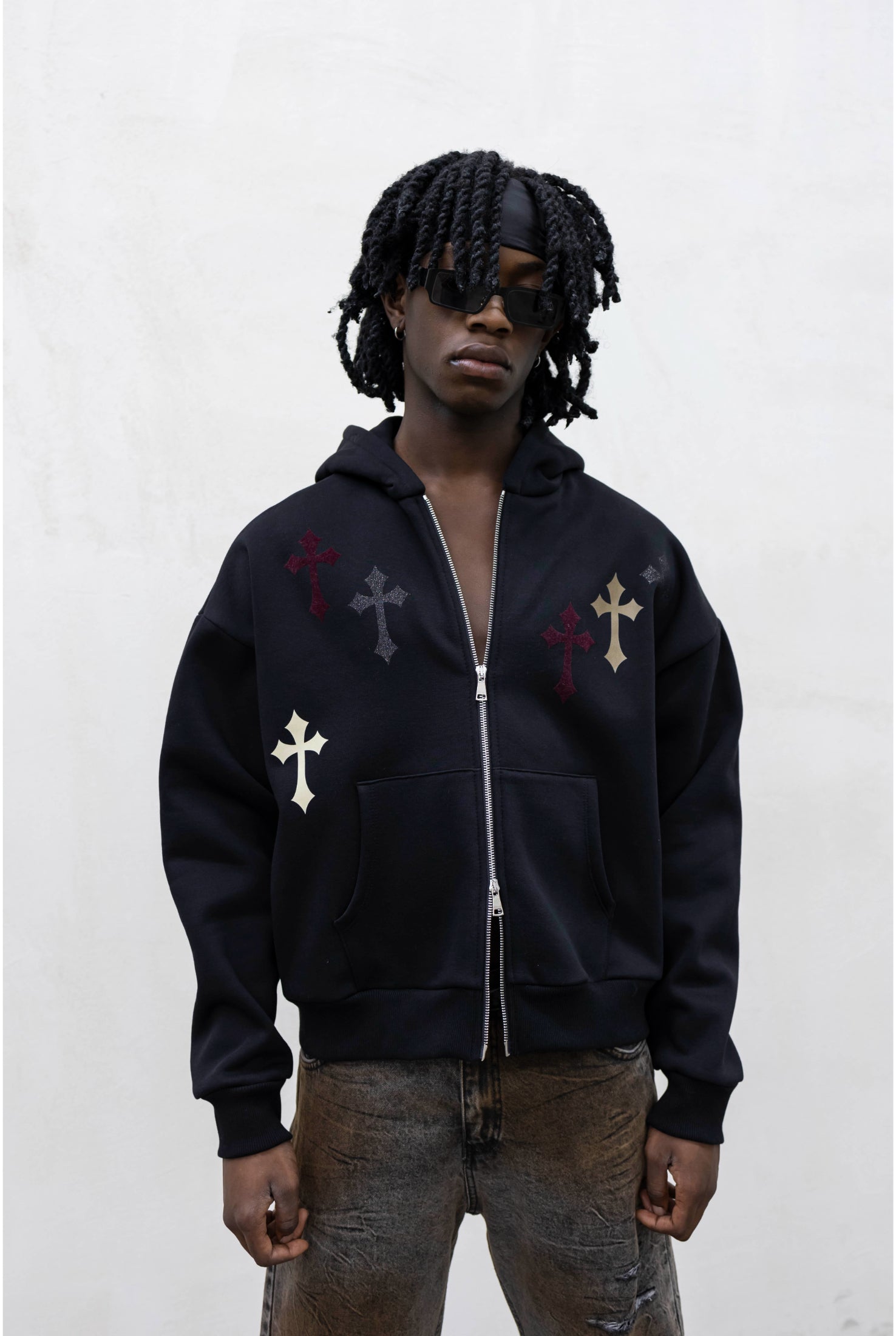 Felpa TOKYO Zip crosses