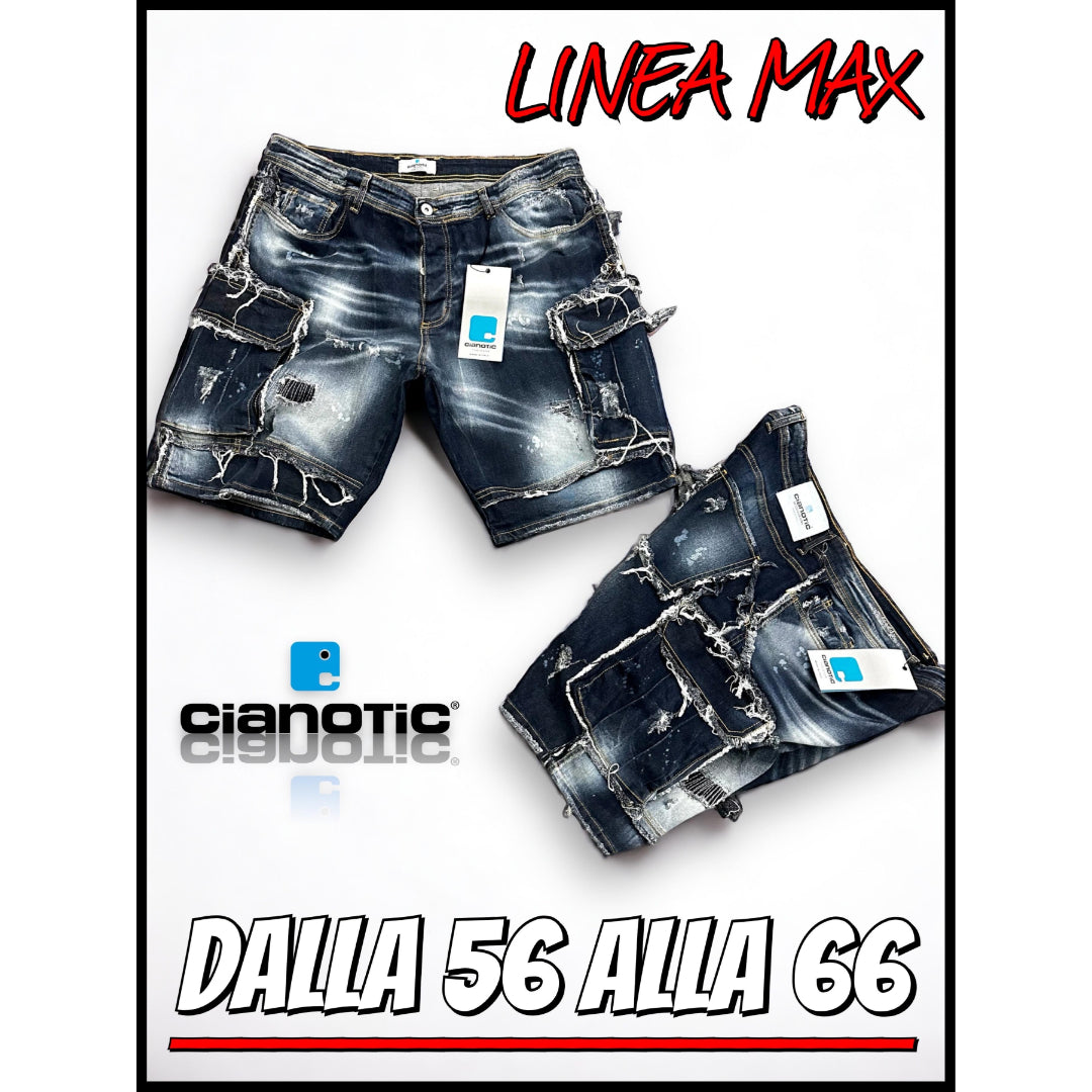 Jeans short CIANOTIC MAX ERICK BLUE