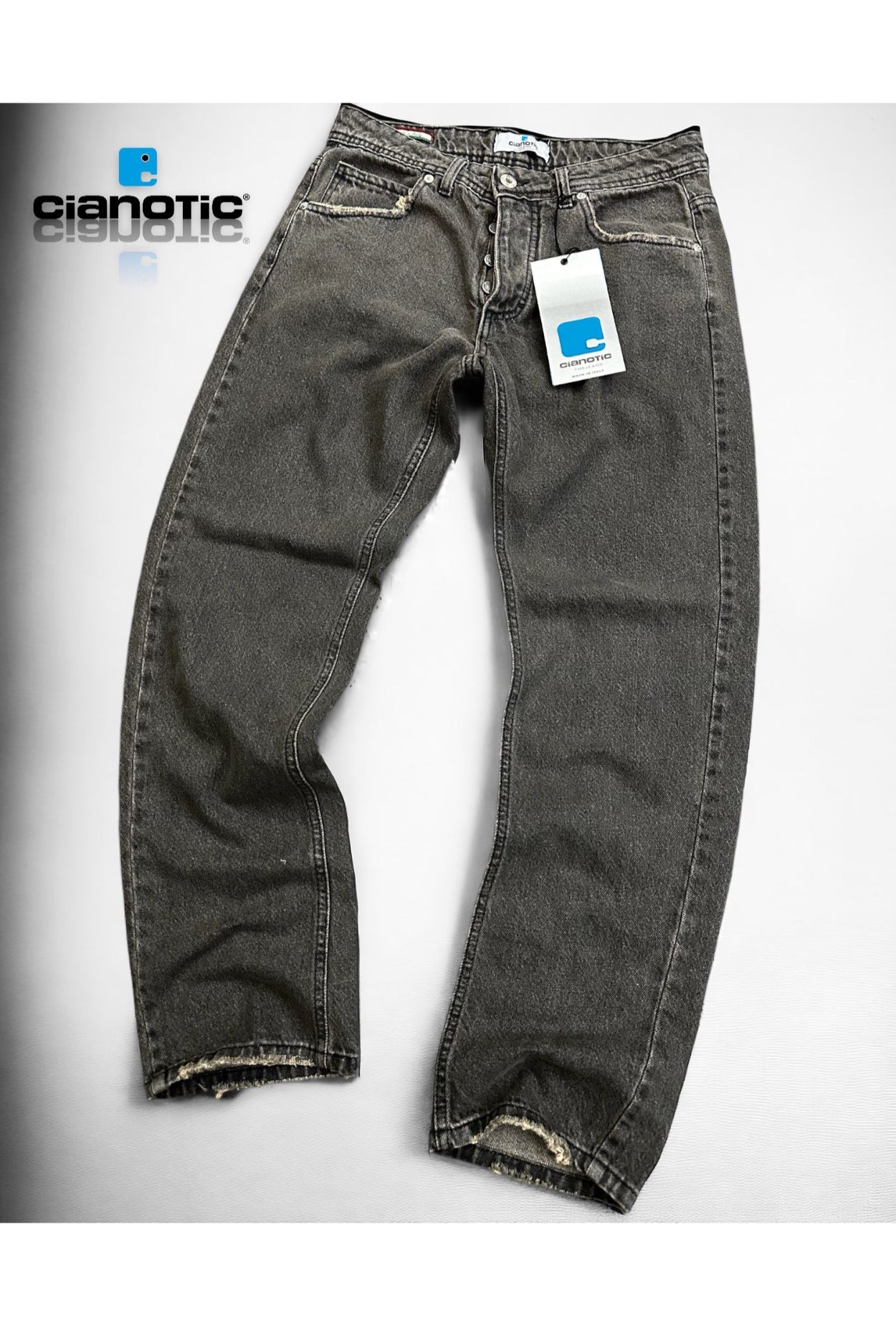 Jeans straight fit CIANOTIC 02 black