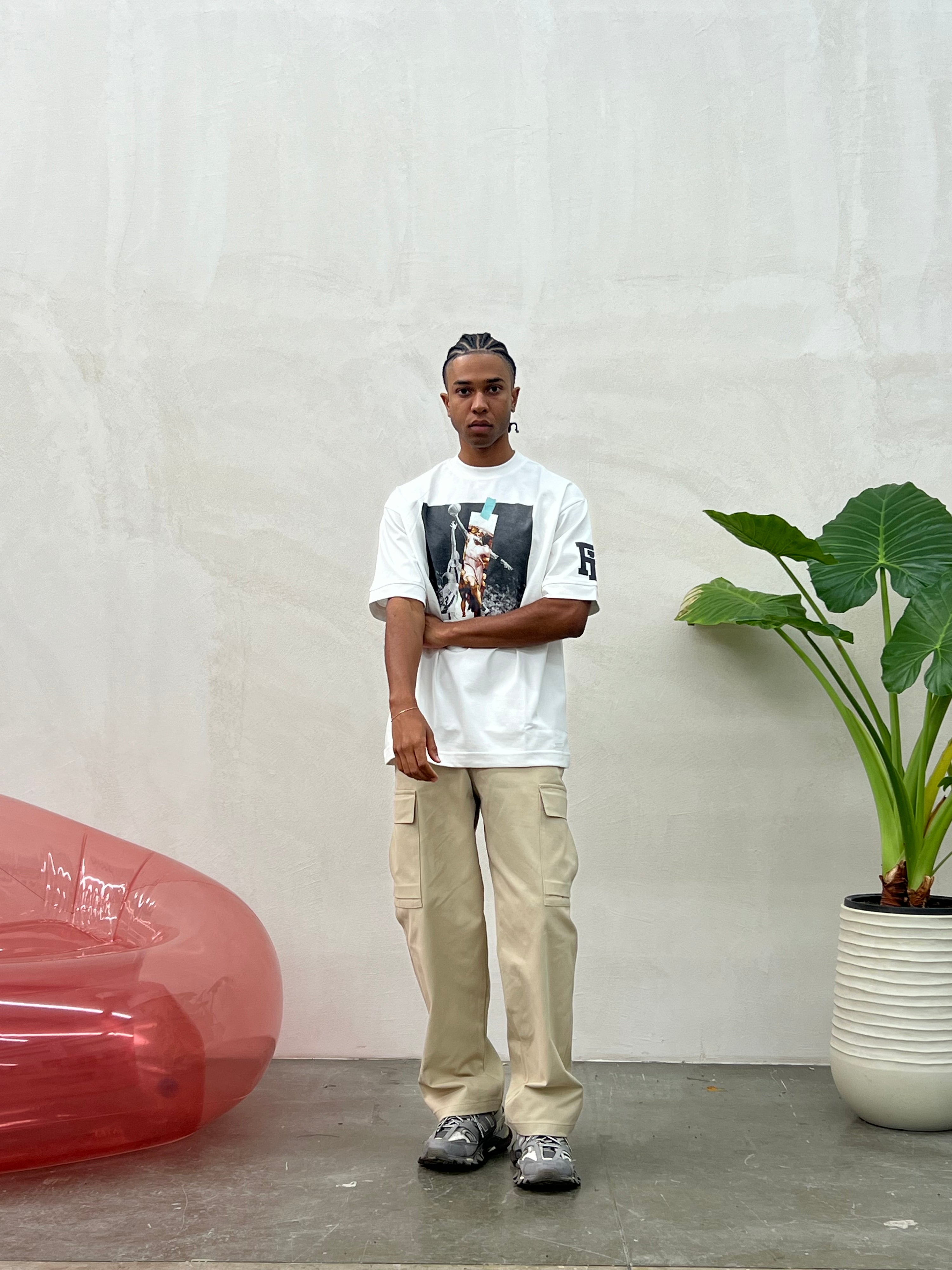 T-shirt pesante con grafica art 02 PRESENT DAY