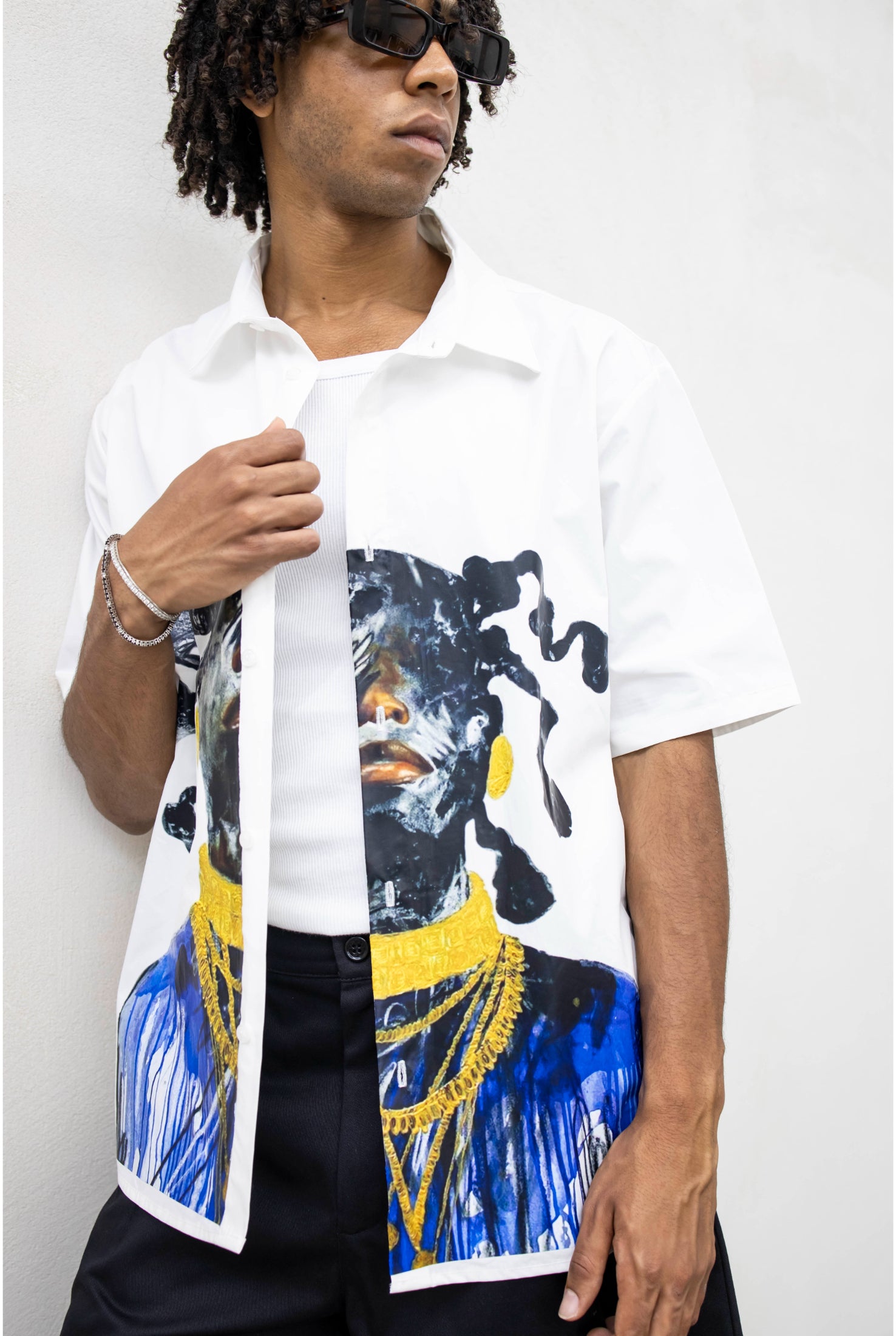 Camicia STAMPA blue