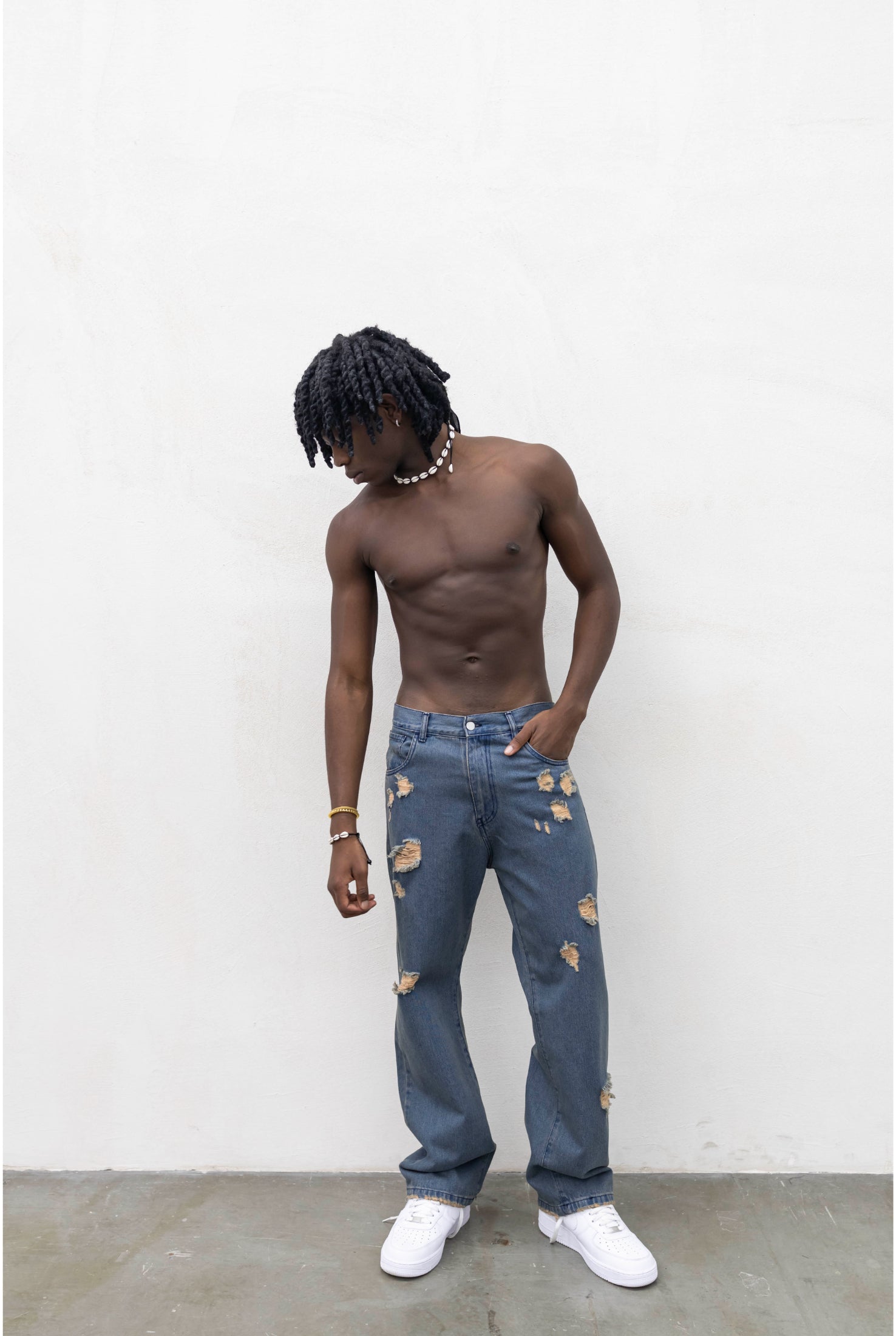 Jeans PRESENT DAY baggy bluebrown