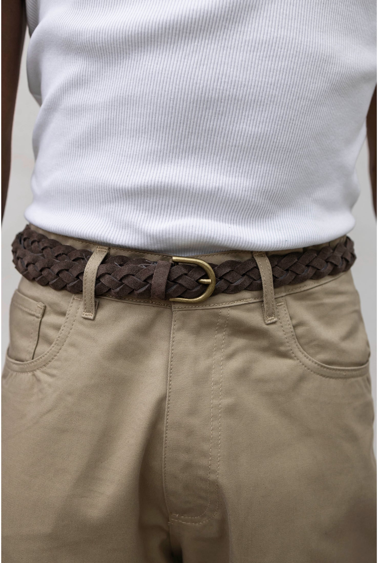 Cintura PRESENT DAY treccia camoscio